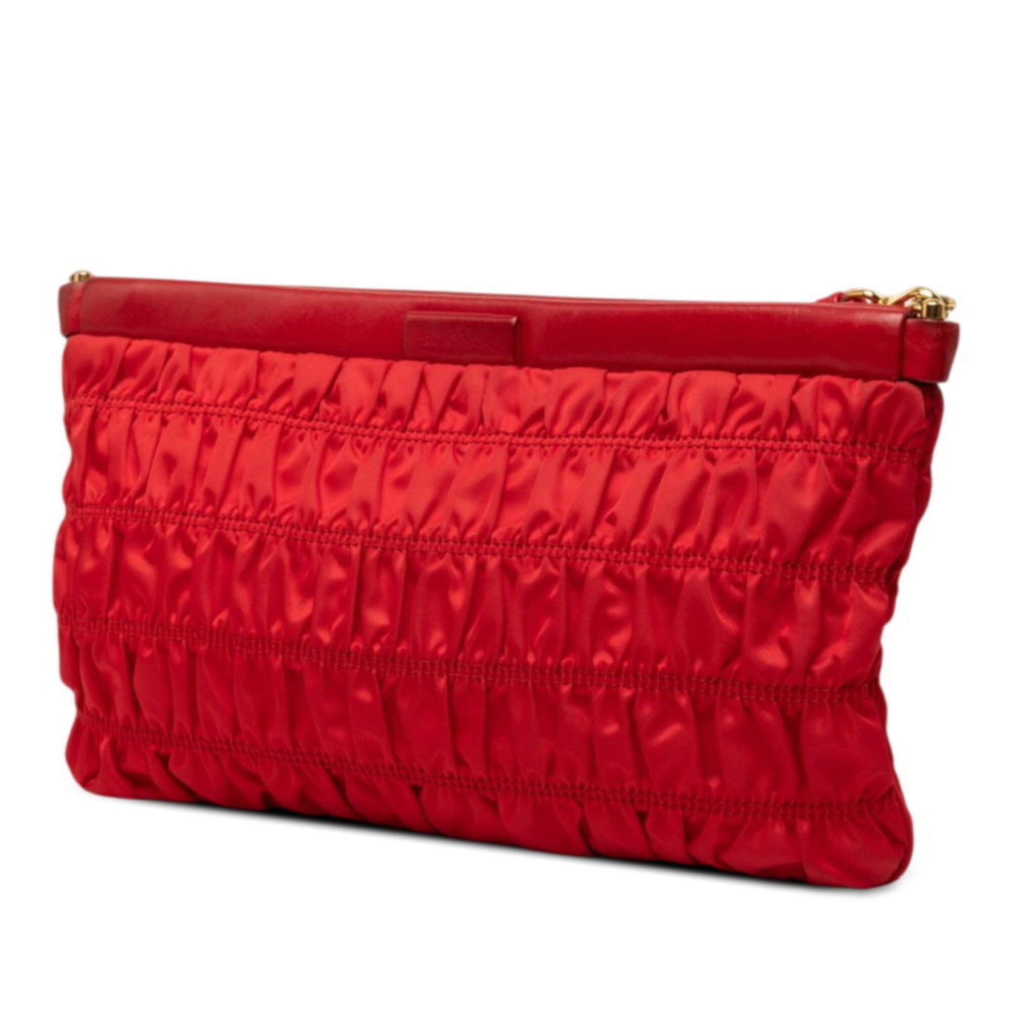 Nylon Leather Shoulder Bag (Pre-Owned) - Prada - Modalova