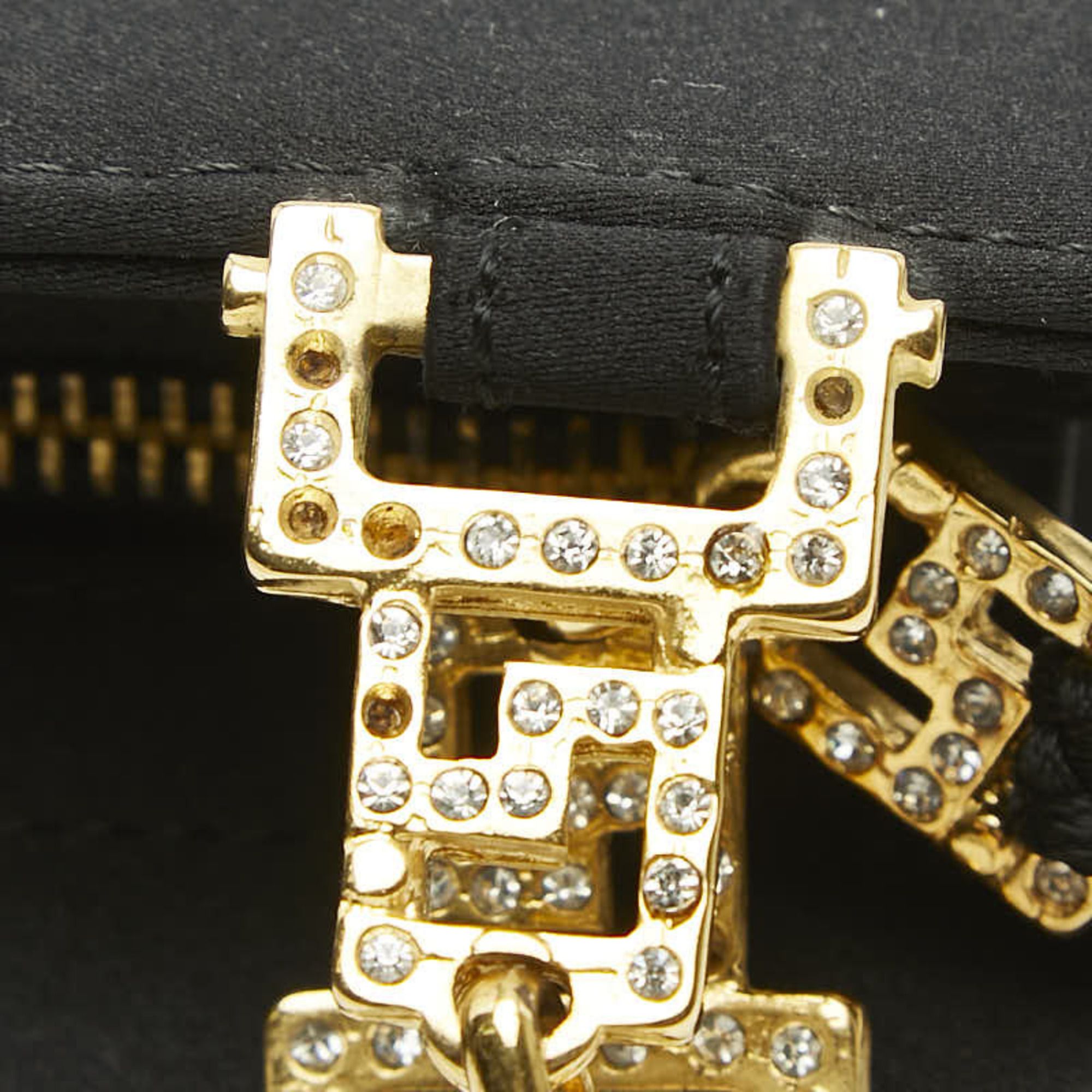 Satin Rhinestone Shoulder Bag (Pre-Owned) - Versace - Modalova