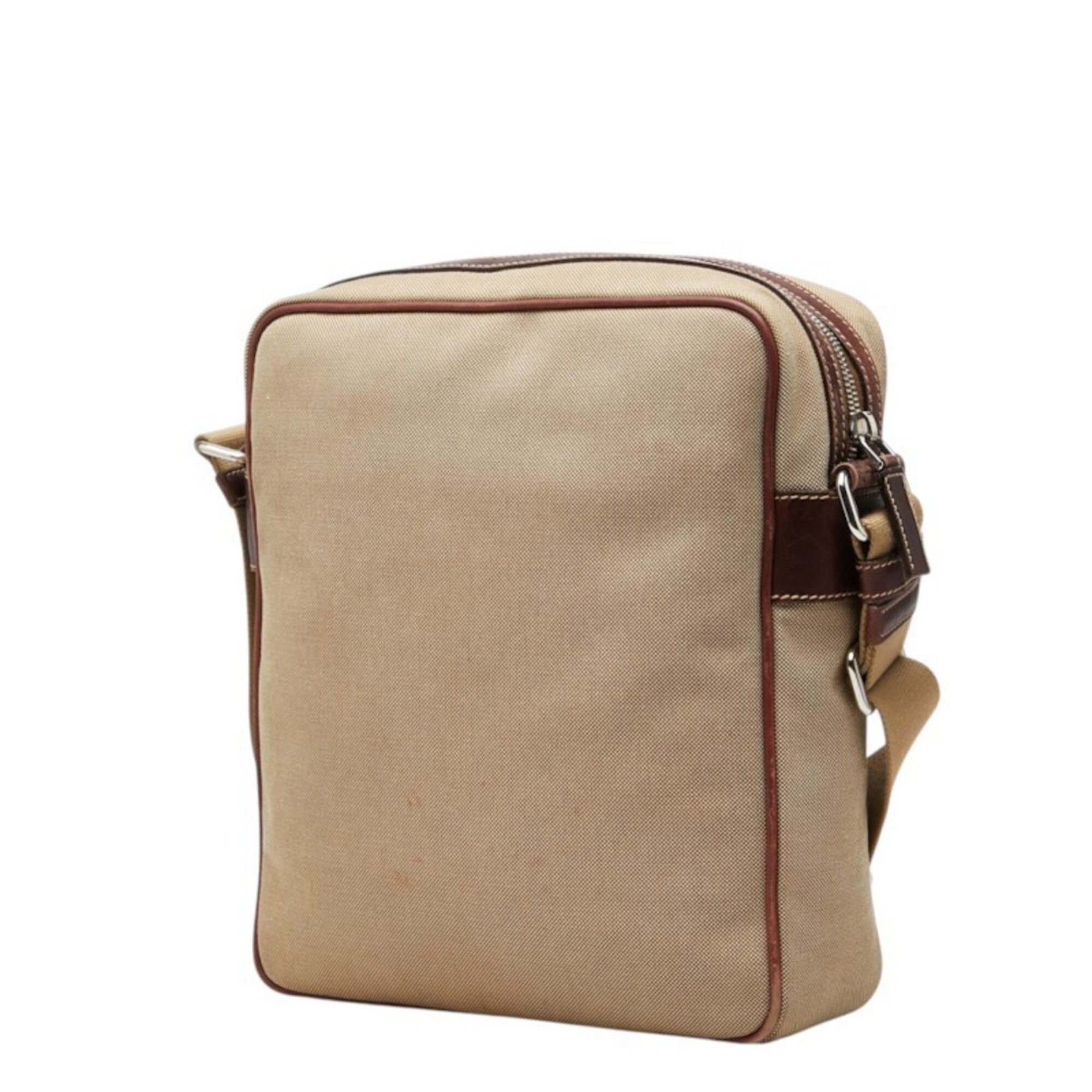 Canvas Leather Shoulder Bag (Pre-Owned) - Prada - Modalova