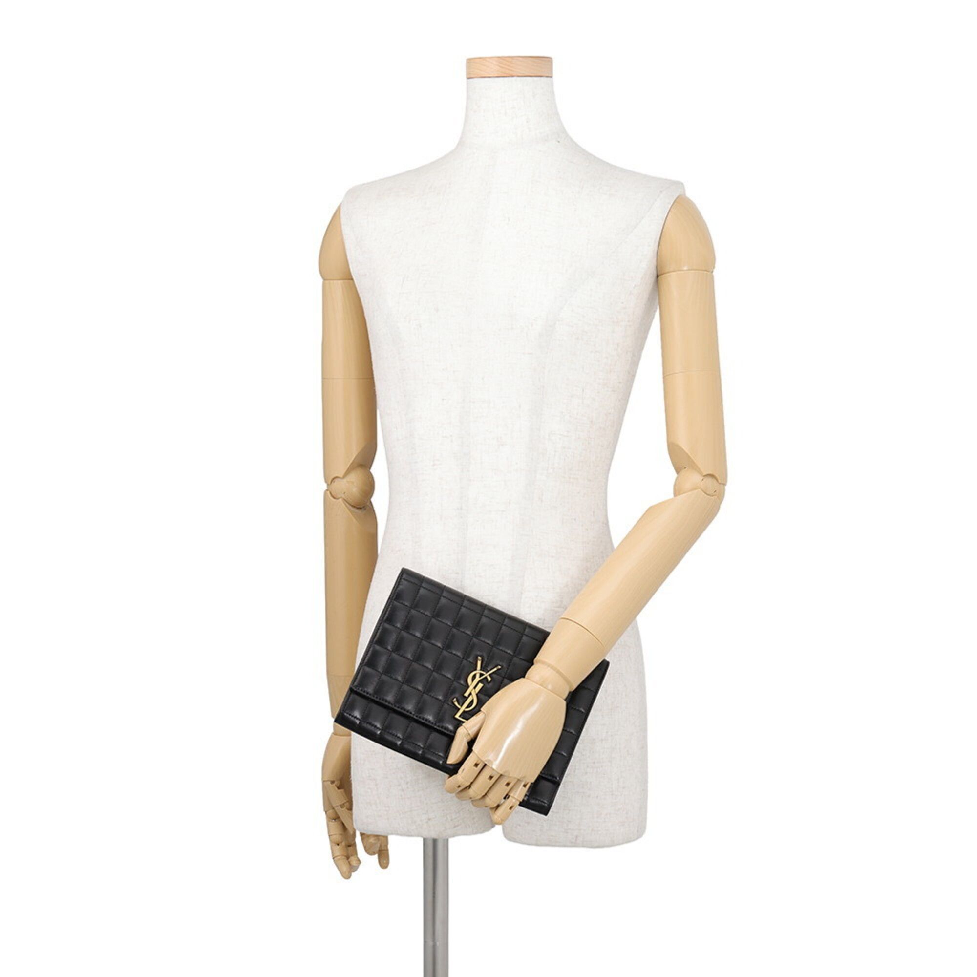 Leather Clutch Bag (Pre-Owned) - Yves Saint Laurent - Modalova