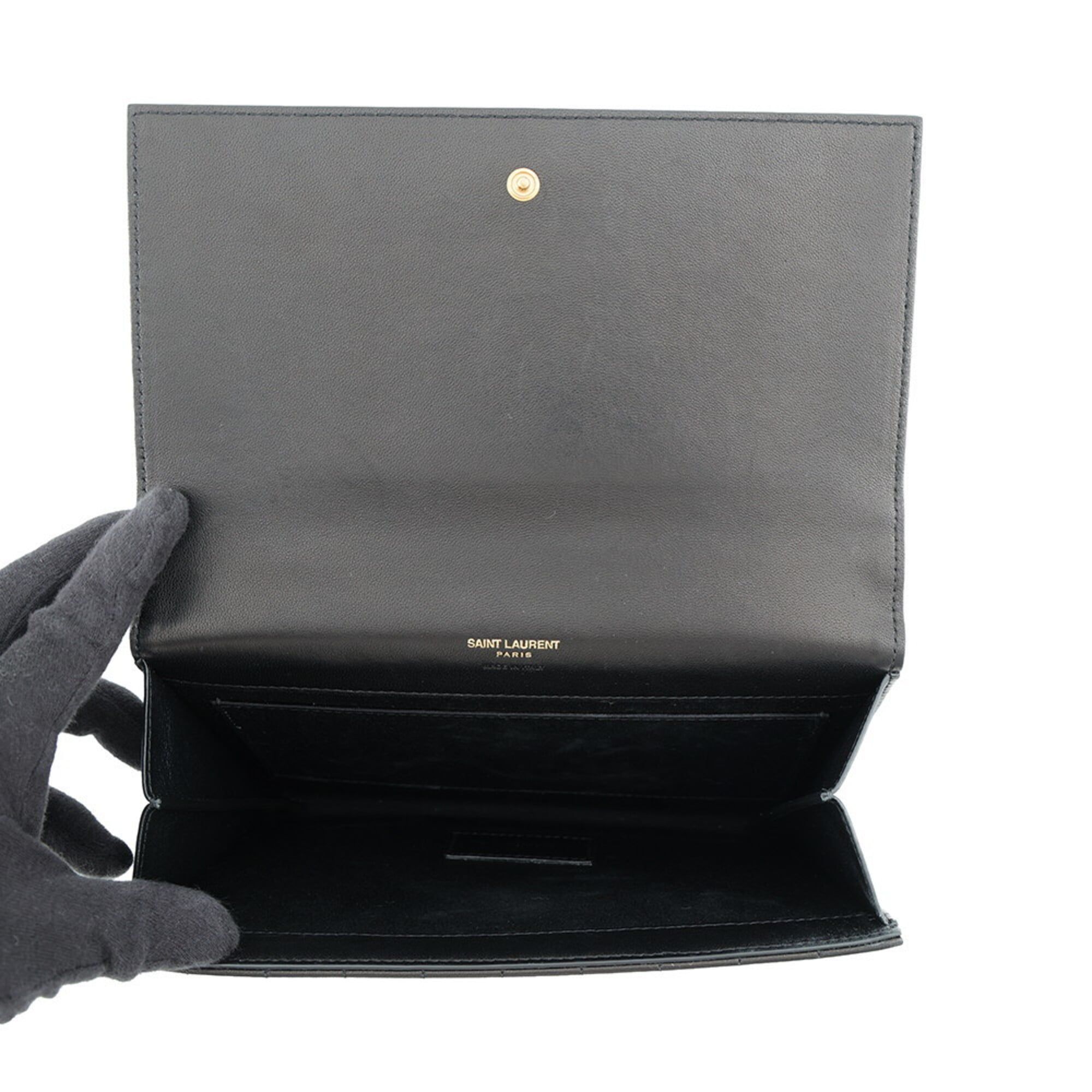Leather Clutch Bag (Pre-Owned) - Yves Saint Laurent - Modalova