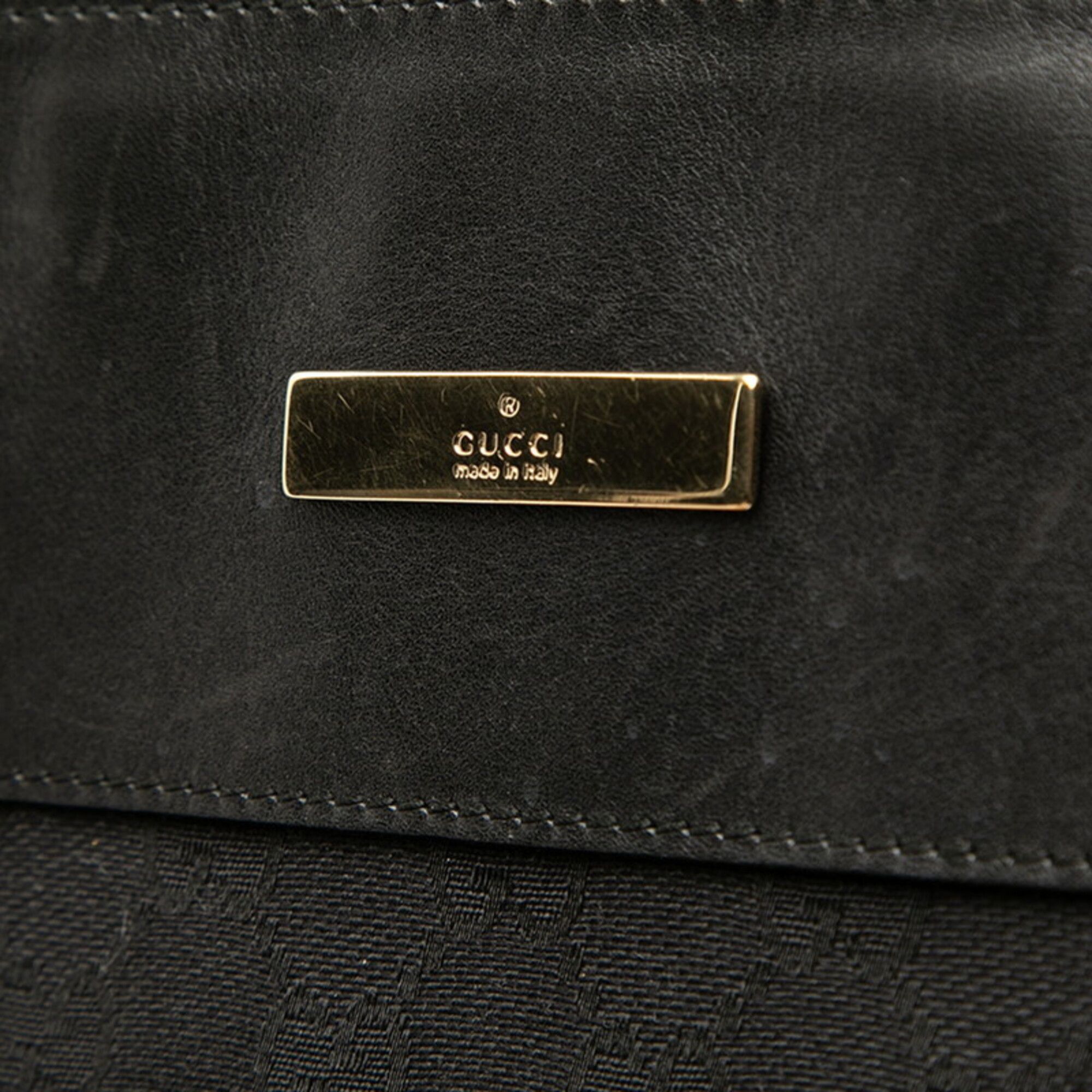 Canvas Leather Shoulder Bag (Pre-Owned) - Gucci - Modalova