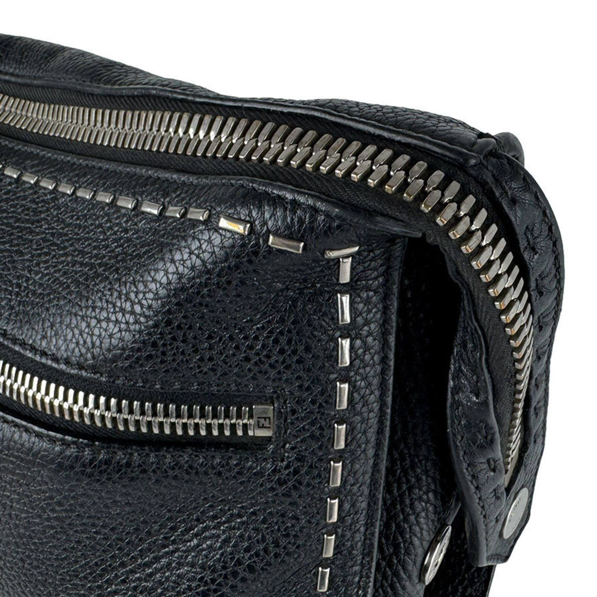 Leather Messenger Bag Shoulder Bag (Pre-Owned) - Fendi - Modalova