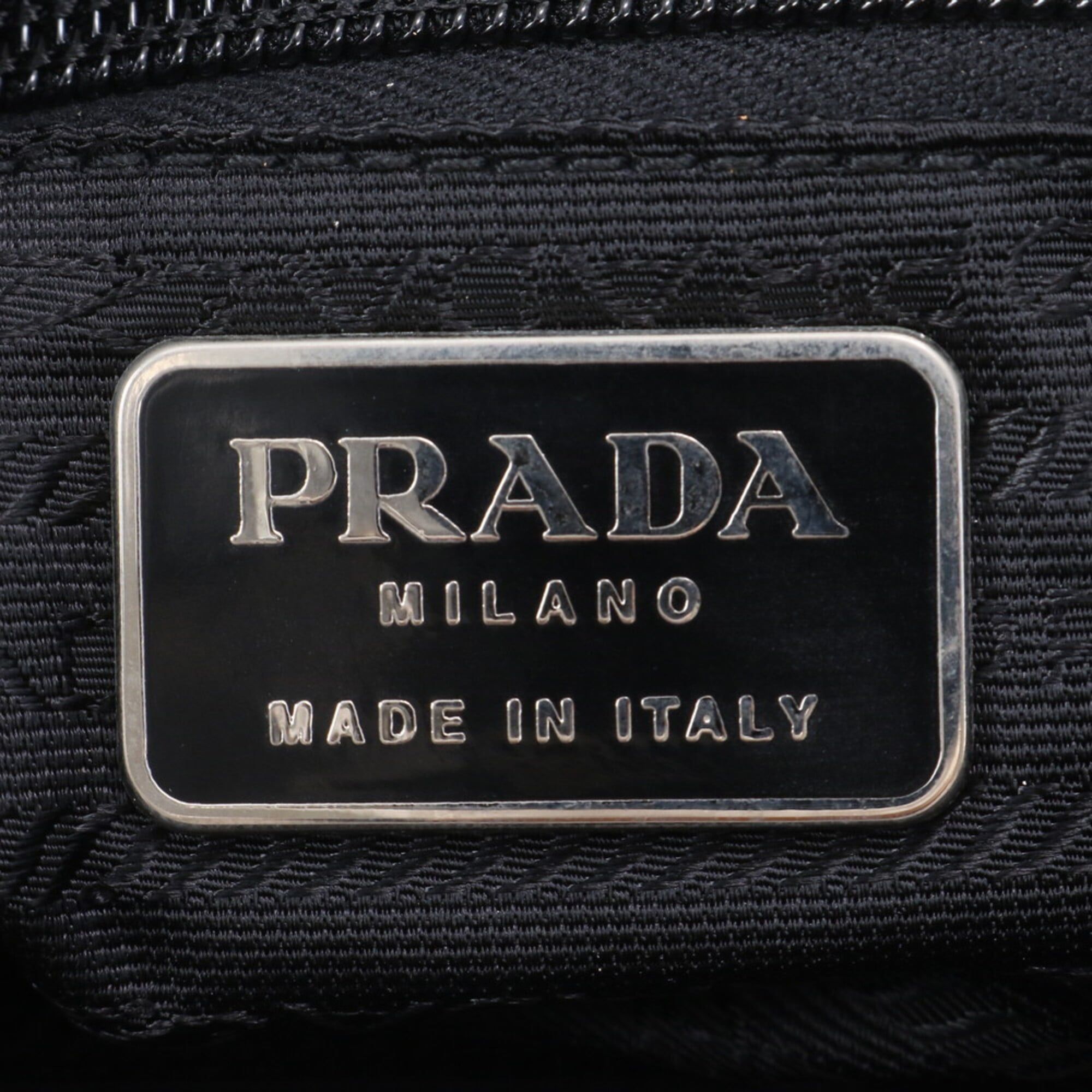 Leather Canvas Handbag Tote Bag (Pre-Owned) - Prada - Modalova