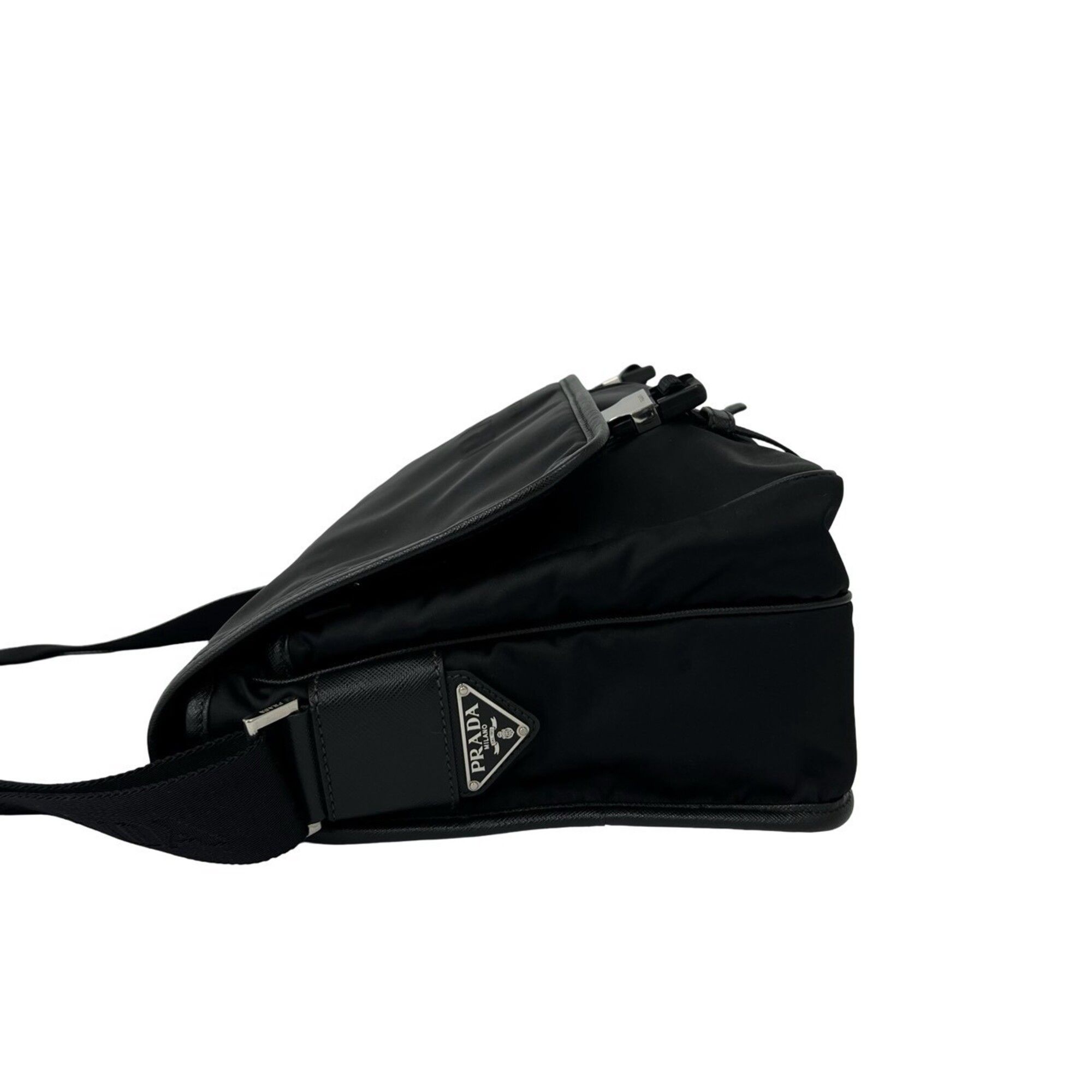 Nylon Leather Shoulder Bag (Pre-Owned) - Prada - Modalova