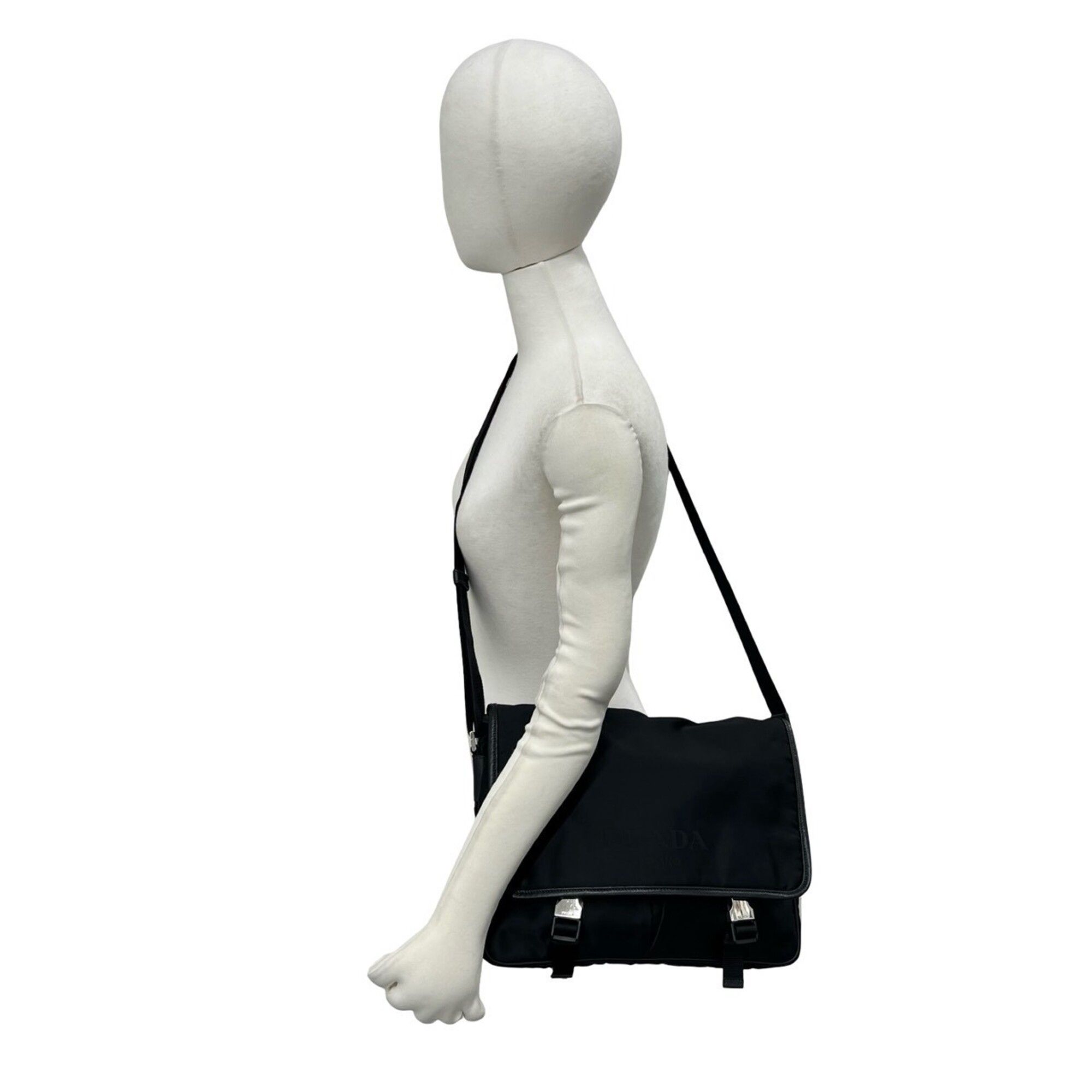 Nylon Leather Shoulder Bag (Pre-Owned) - Prada - Modalova