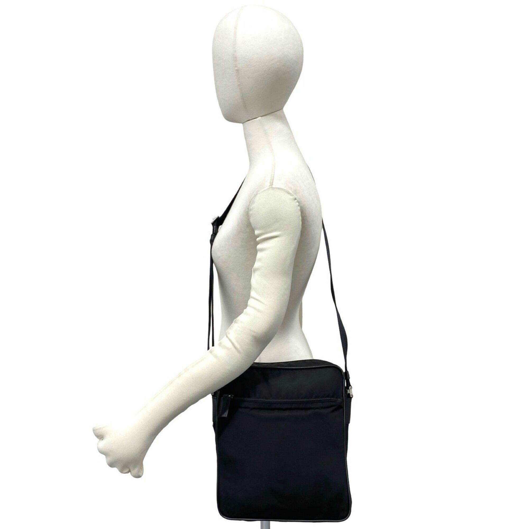 Nylon Leather Pochette Shoulder Bag (Pre-Owned) - Prada - Modalova
