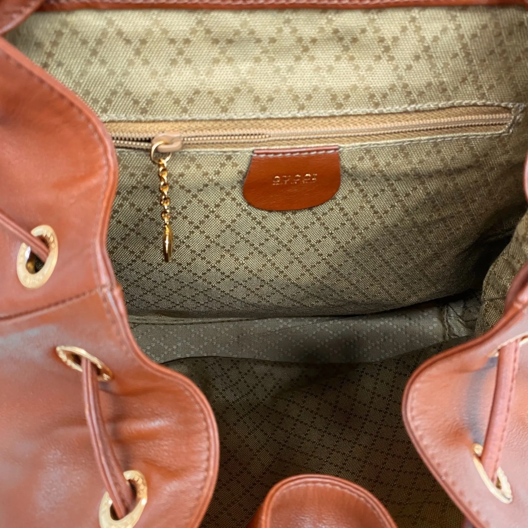 Leather Backpack (Pre-Owned) - Gucci - Modalova