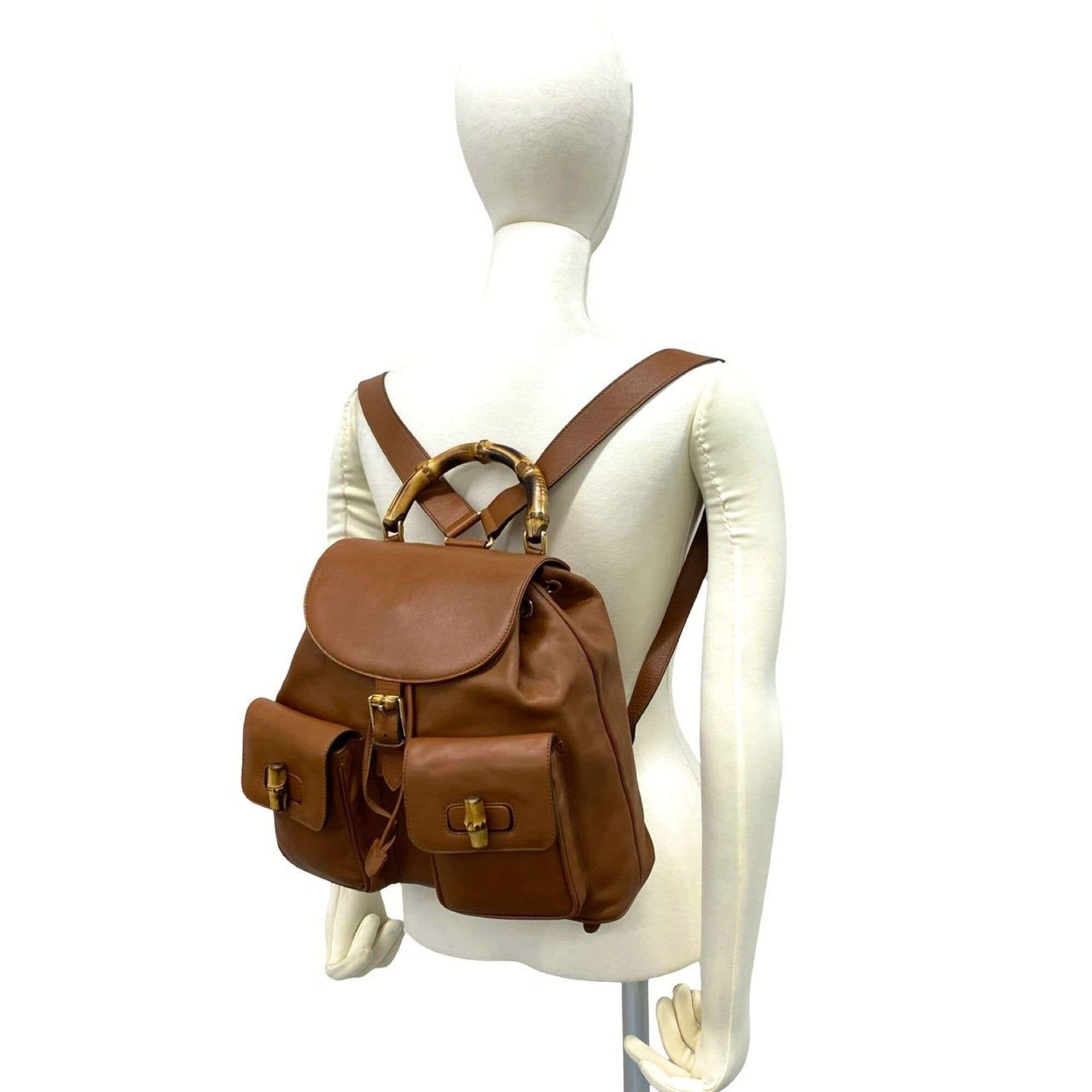 Leather Backpack (Pre-Owned) - Gucci - Modalova