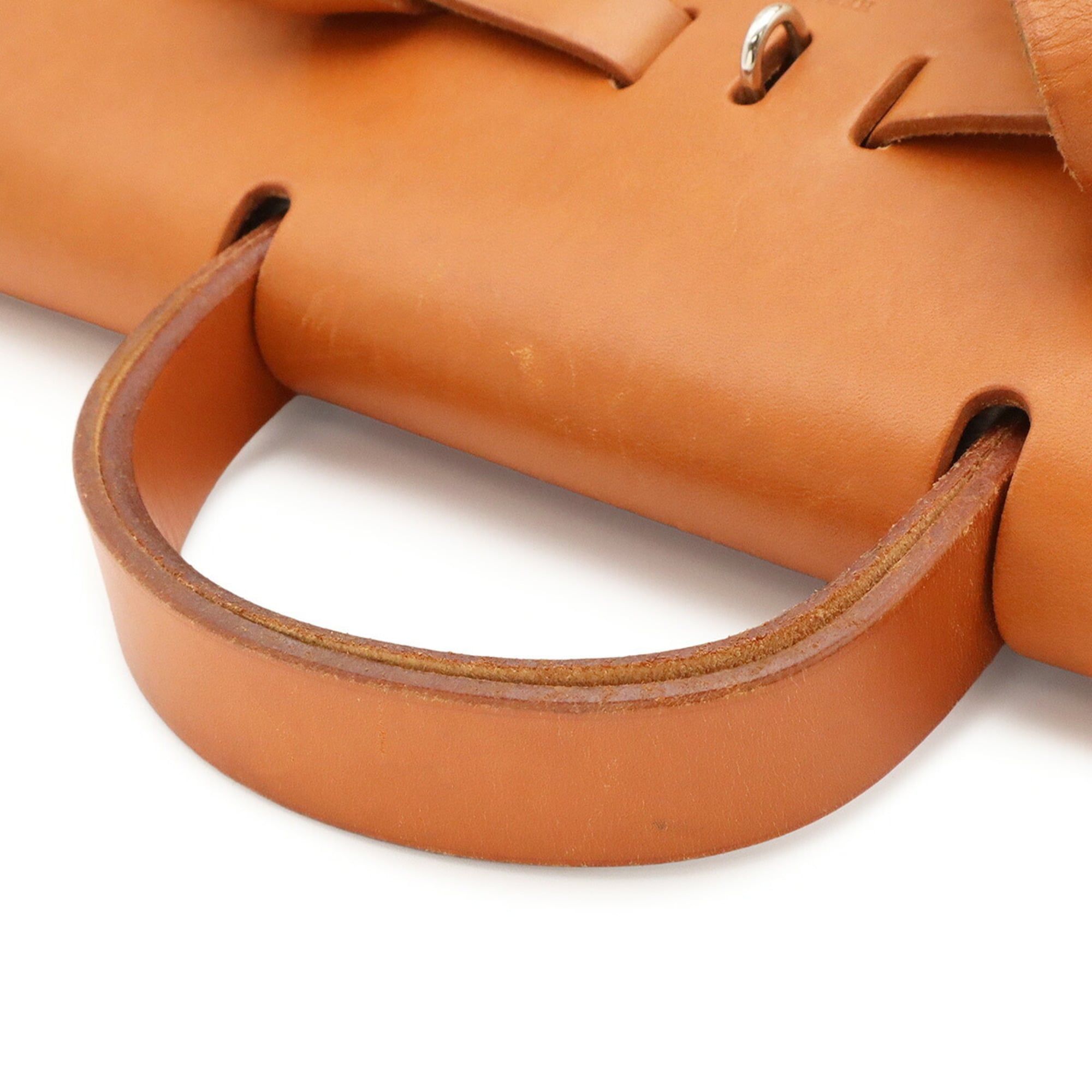 Her Bag Toile H Leather Backpack (Pre-Owned) - Hermes - Modalova