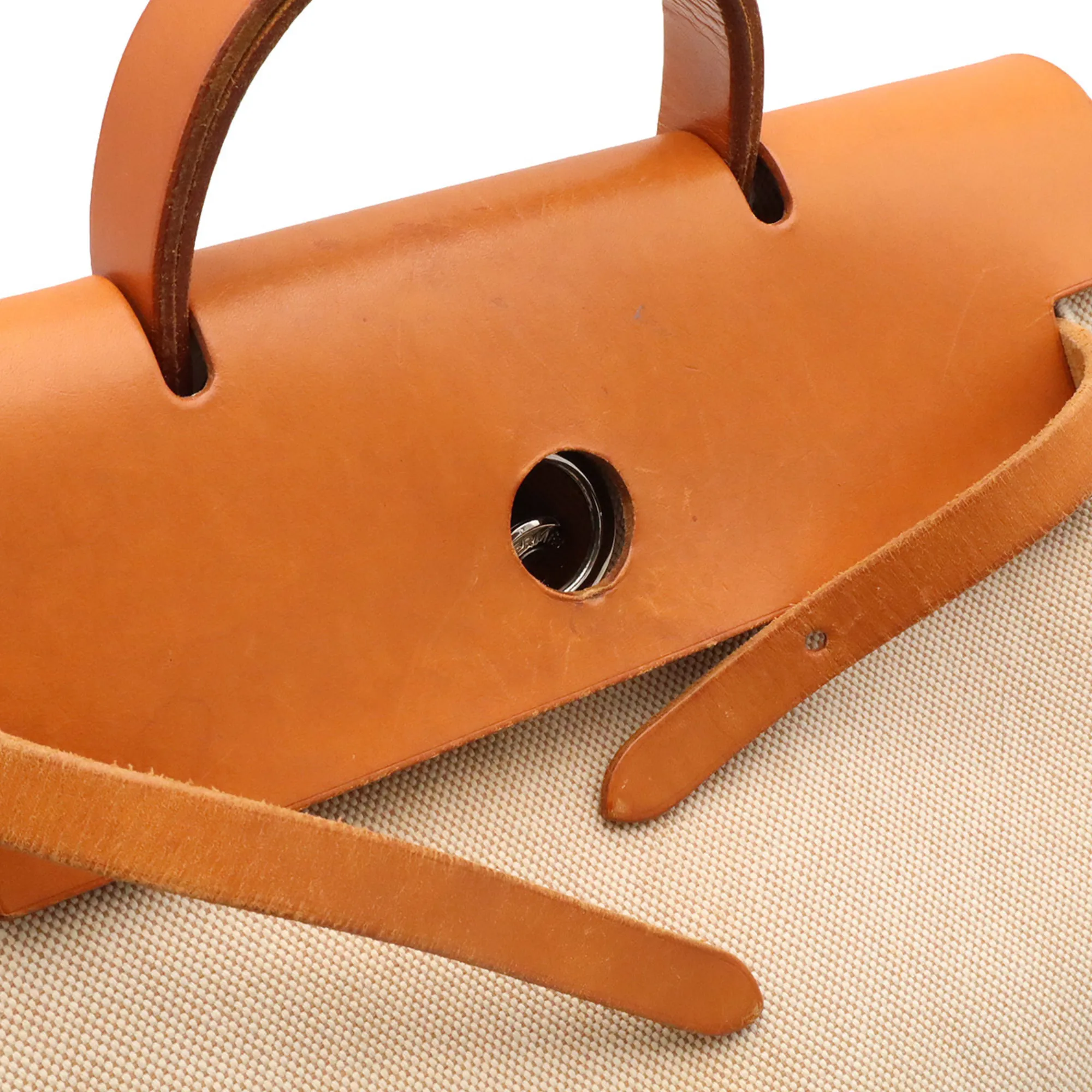 Her Bag Toile H Leather Backpack (Pre-Owned) - Hermes - Modalova