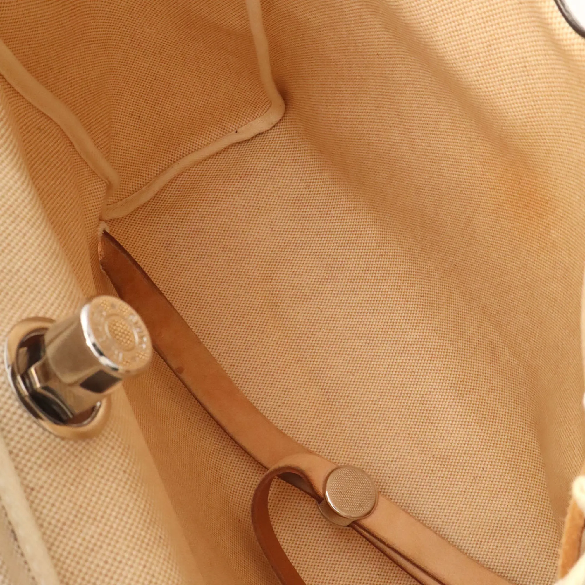 Her Bag Toile H Leather Backpack (Pre-Owned) - Hermes - Modalova