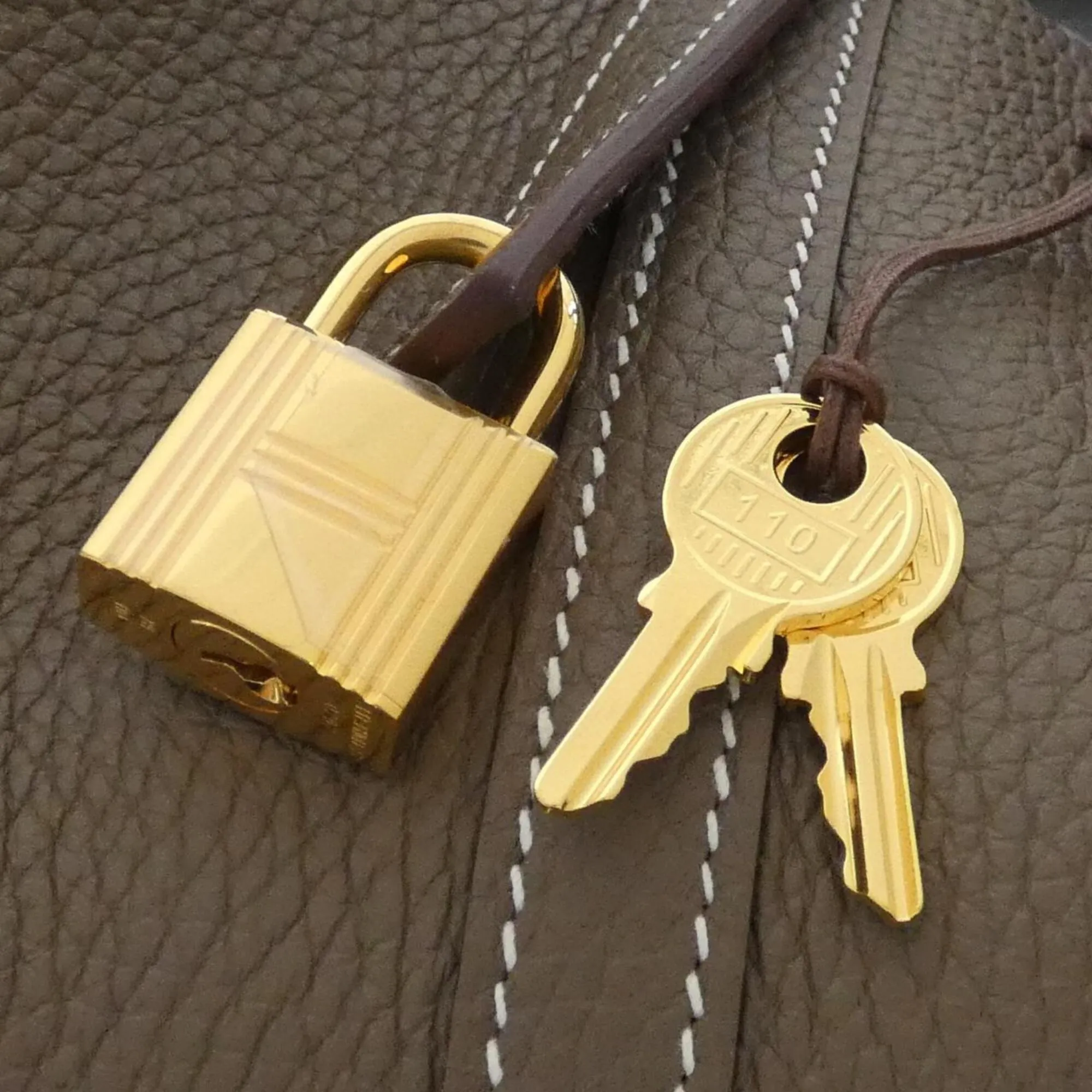 Taurillon Clemence Leather Handbag (Pre-Owned) - Hermes - Modalova