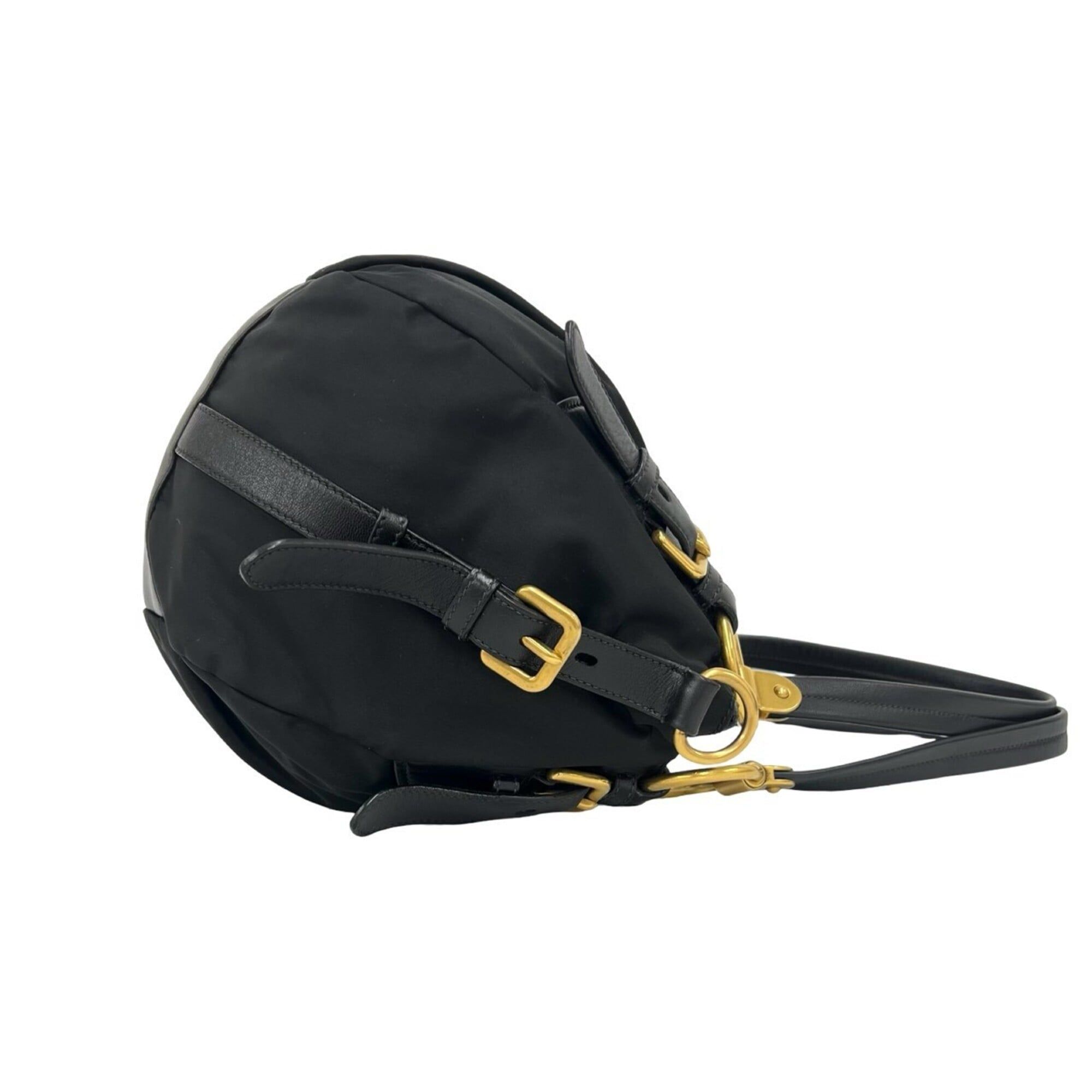 Nylon Leather Handbag Shoulder Bag Tote Bag (Pre-Owned) - Prada - Modalova