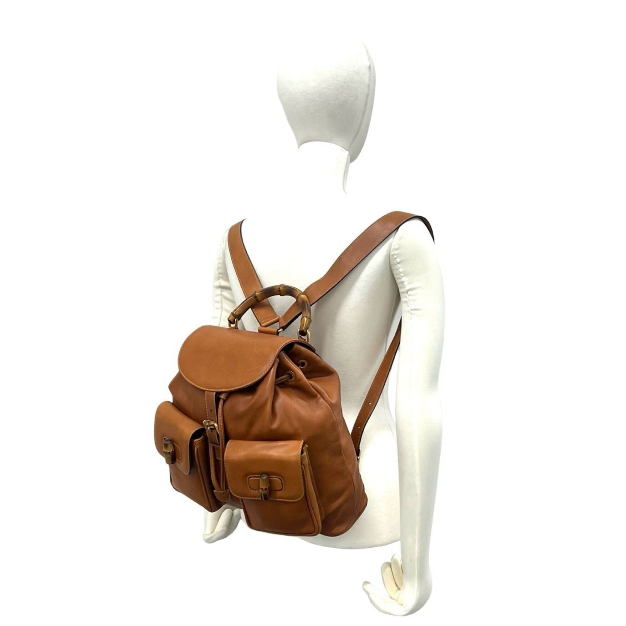 Leather Backpack (Pre-Owned) - Gucci - Modalova