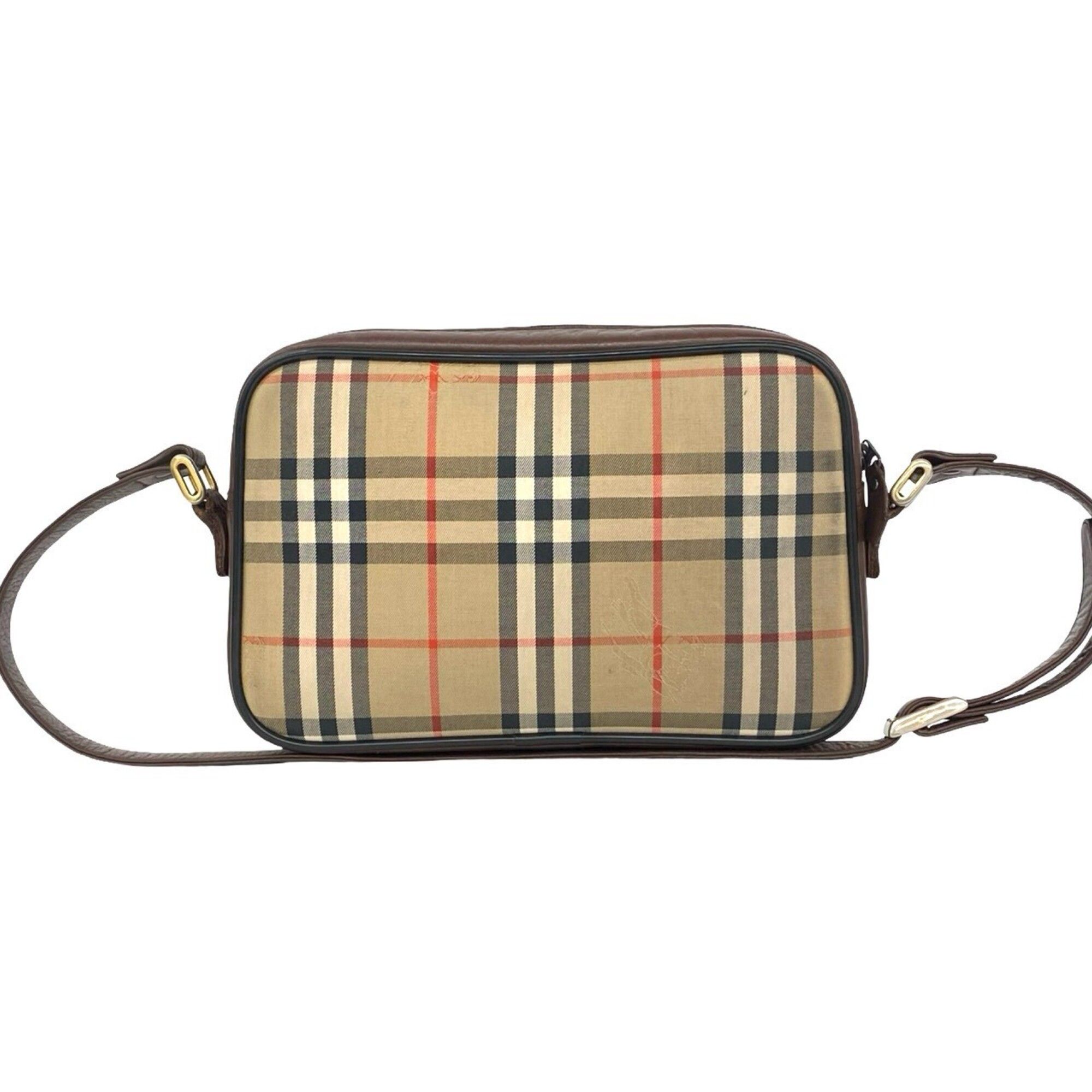 Canvas Leather Shoulder Bag (Pre-Owned) - Burberry - Modalova