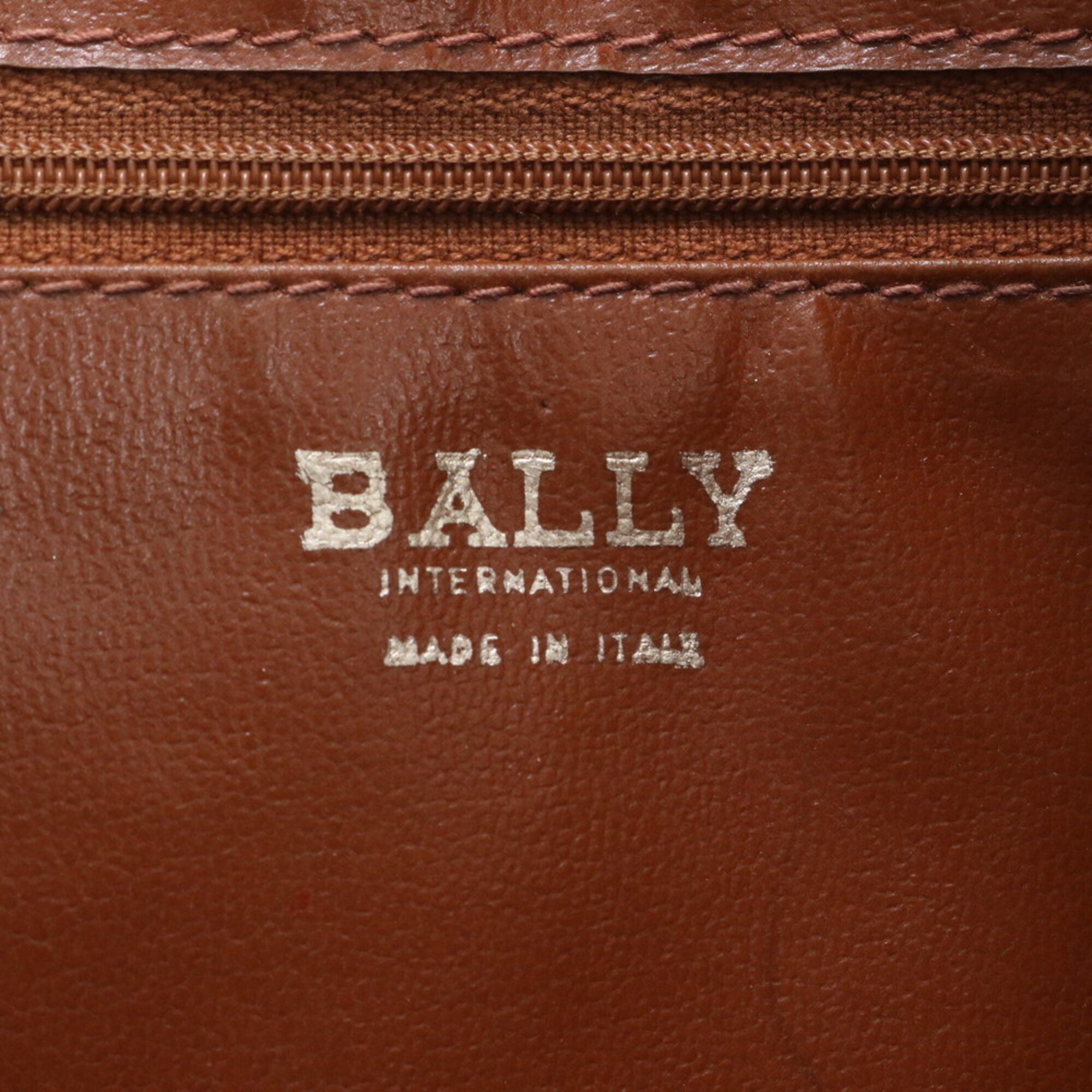 Leather Coated Canvas Shoulder Bag Tote Bag (Pre-Owned) - Bally - Modalova