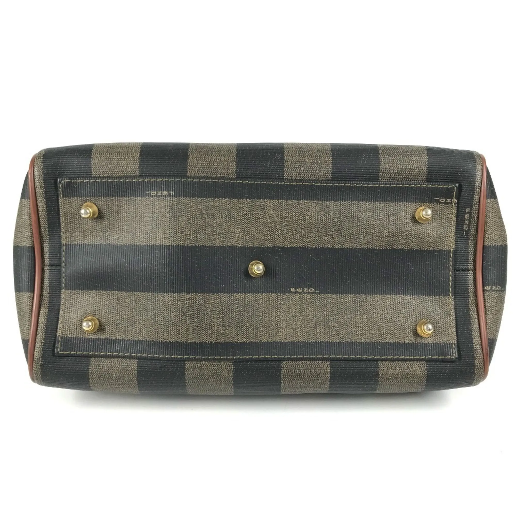 Pequin Pvc Leather Boston Bag Handbag (Pre-Owned) - Fendi - Modalova