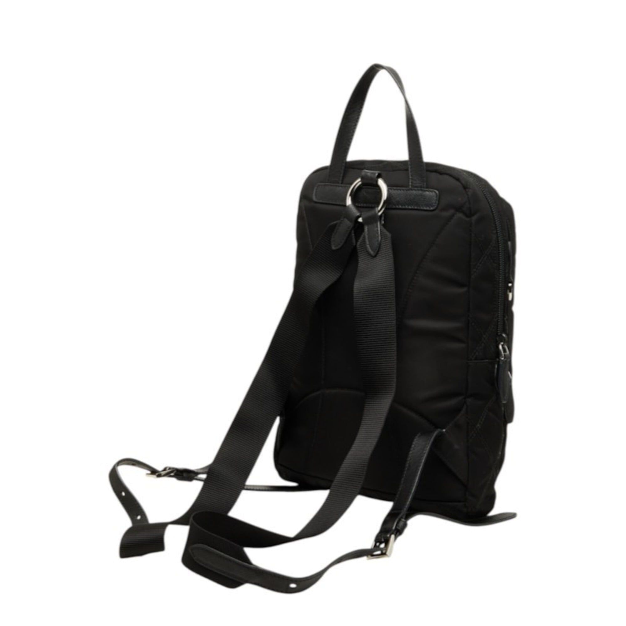 Nylon Leather Backpack (Pre-Owned) - Prada - Modalova