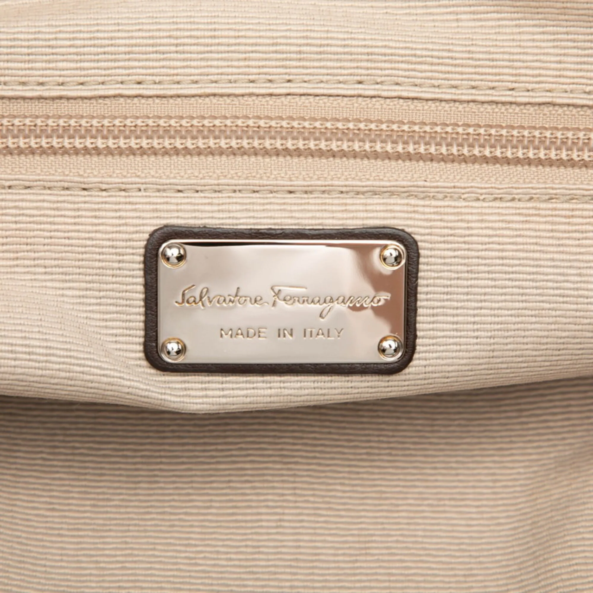 Canvas Leather Handbag (Pre-Owned) - Salvatore Ferragamo - Modalova