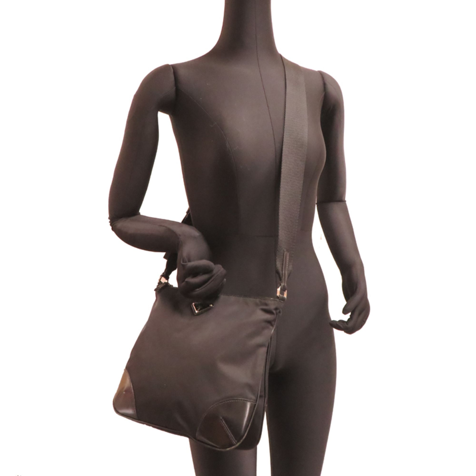Nylon Leather Shoulder Bag (Pre-Owned) - Prada - Modalova