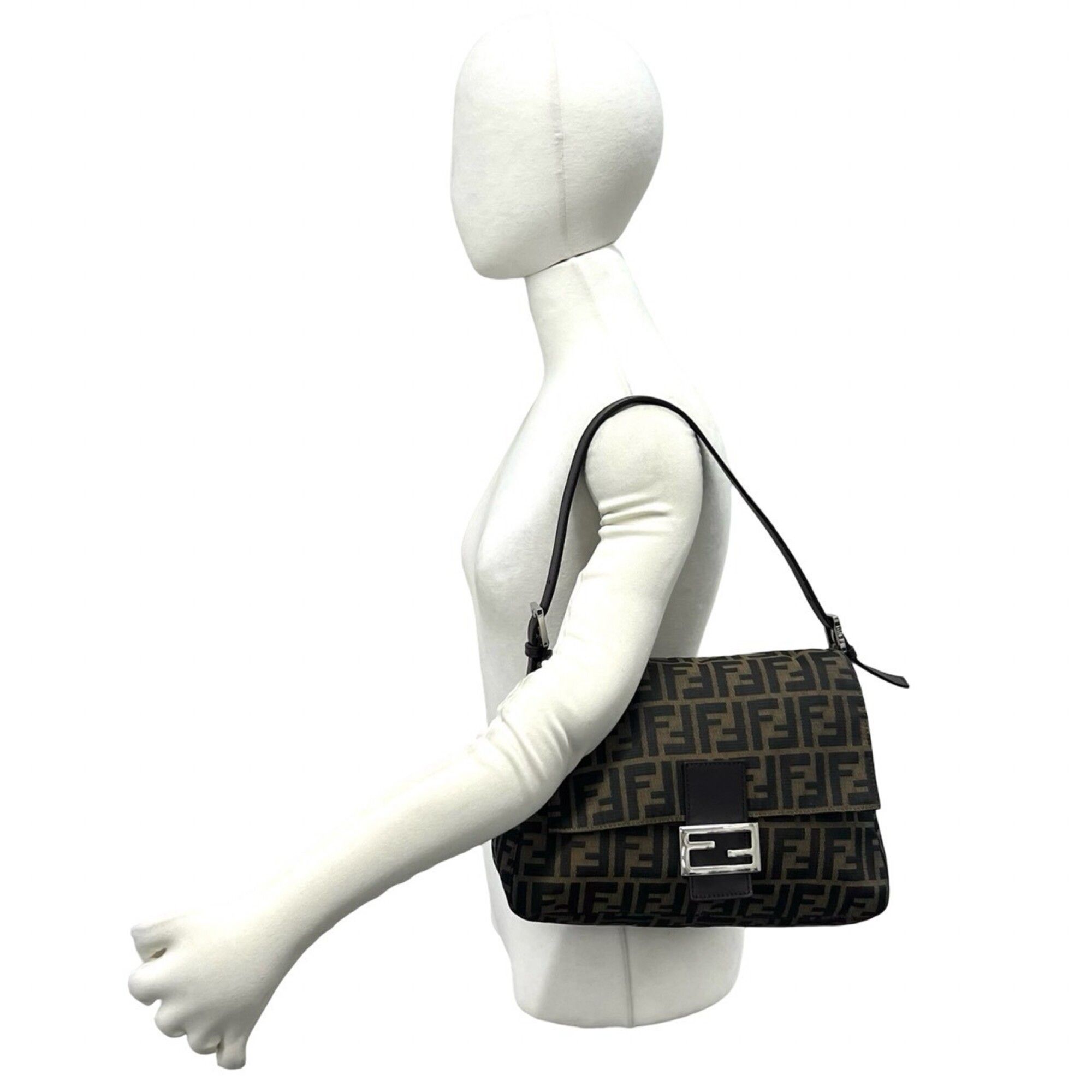 Canvas Leather Shoulder Bag (Pre-Owned) - Fendi - Modalova