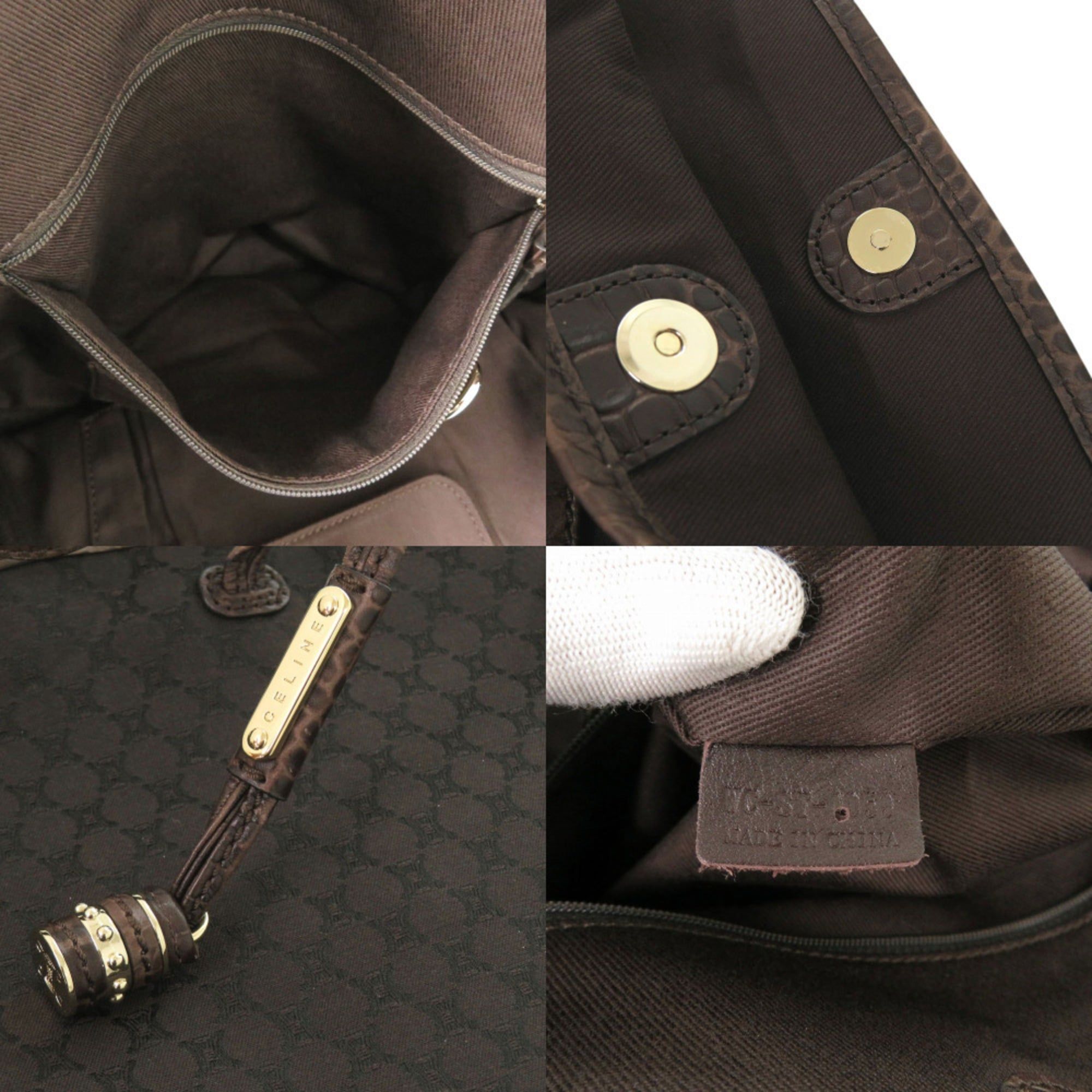 Canvas Leather Handbag (Pre-Owned) - Celine - Modalova