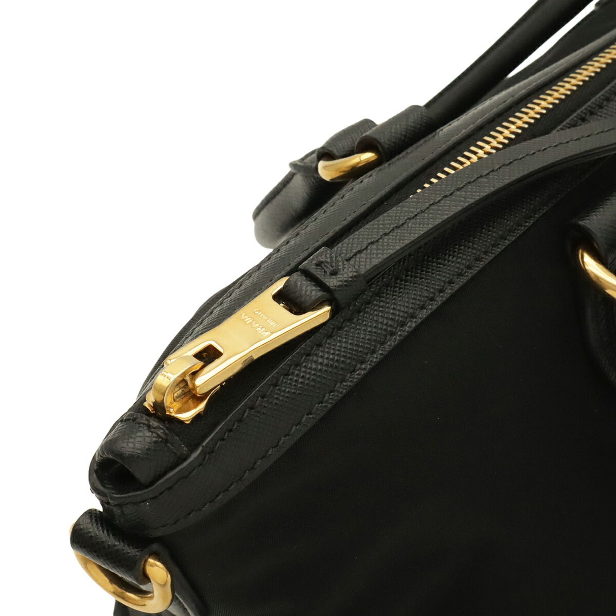 Nylon Leather Handbag Shoulder Bag Tote Bag (Pre-Owned) - Prada - Modalova