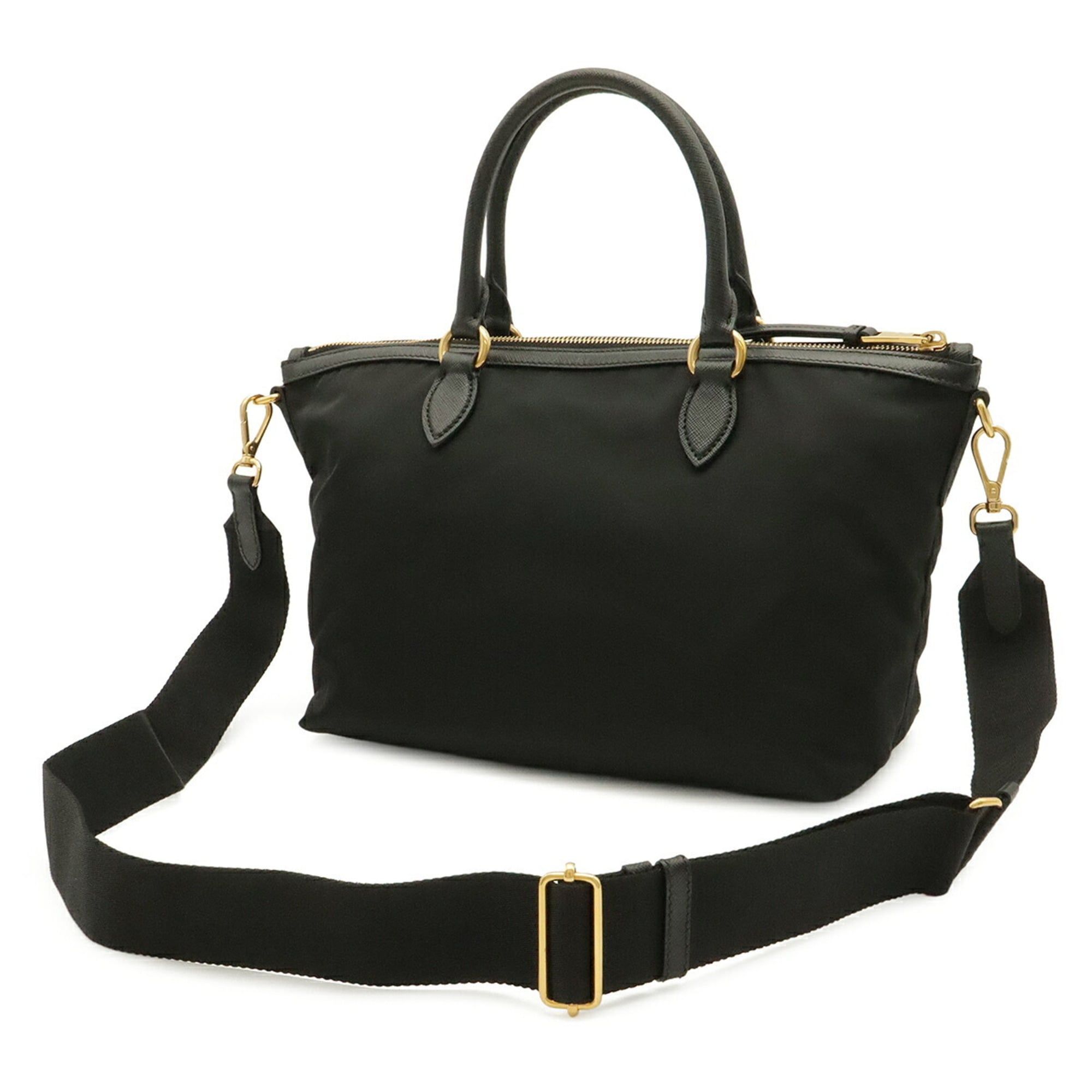 Nylon Leather Handbag Shoulder Bag Tote Bag (Pre-Owned) - Prada - Modalova