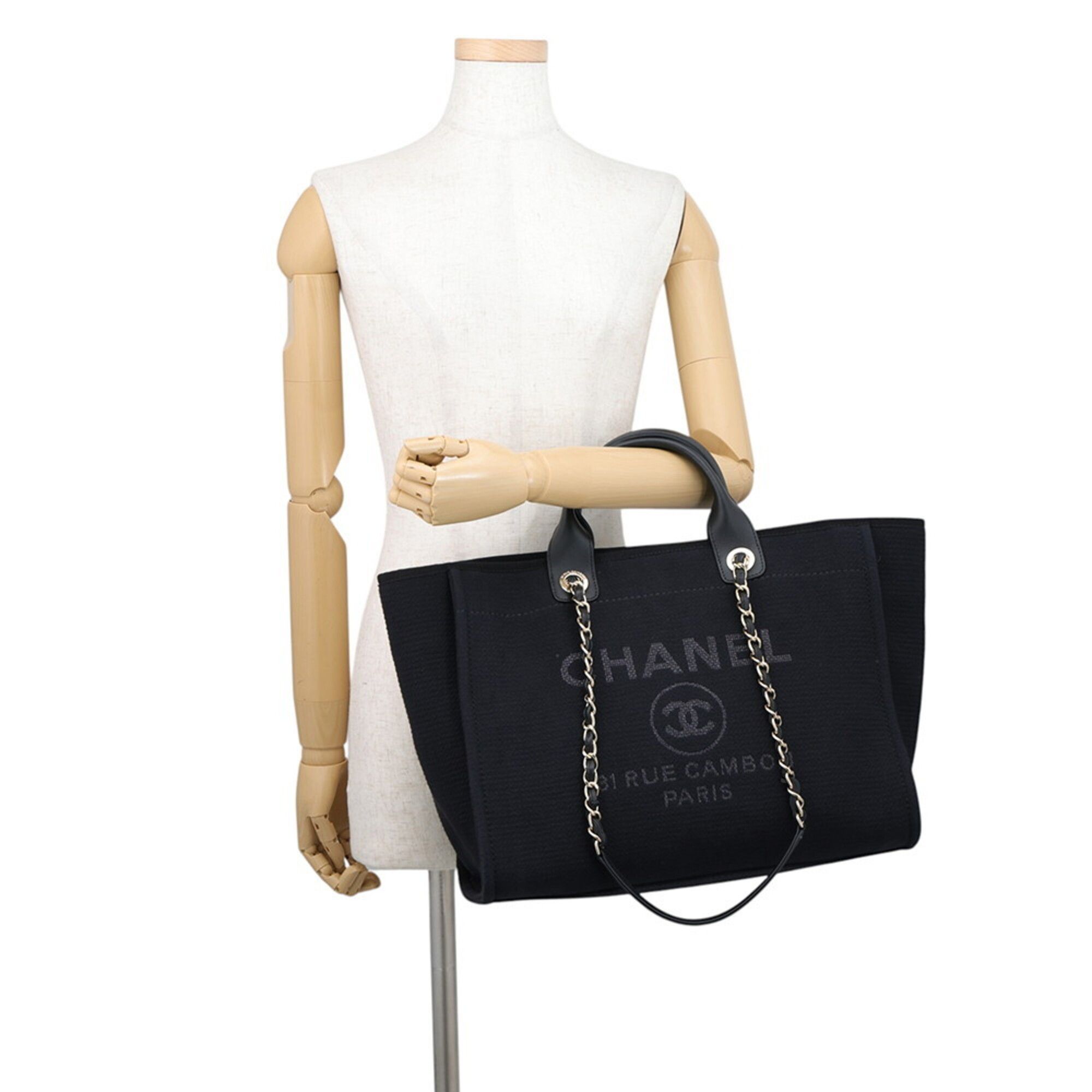 Canvas Leather Shoulder Bag Tote Bag (Pre-Owned) - Chanel - Modalova