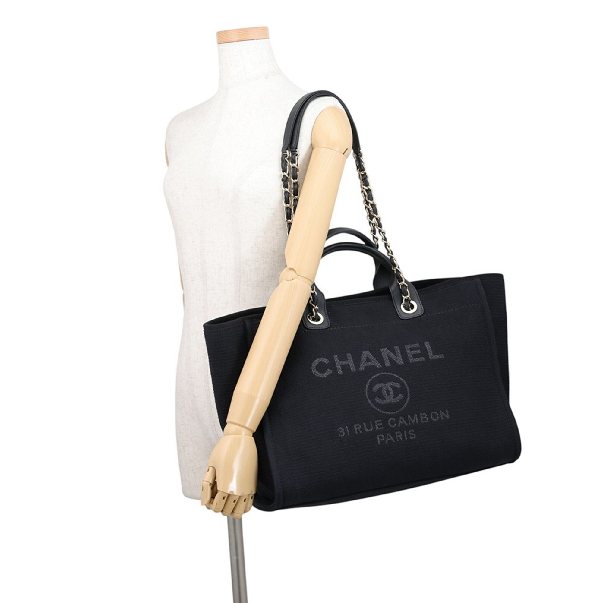 Canvas Leather Shoulder Bag Tote Bag (Pre-Owned) - Chanel - Modalova