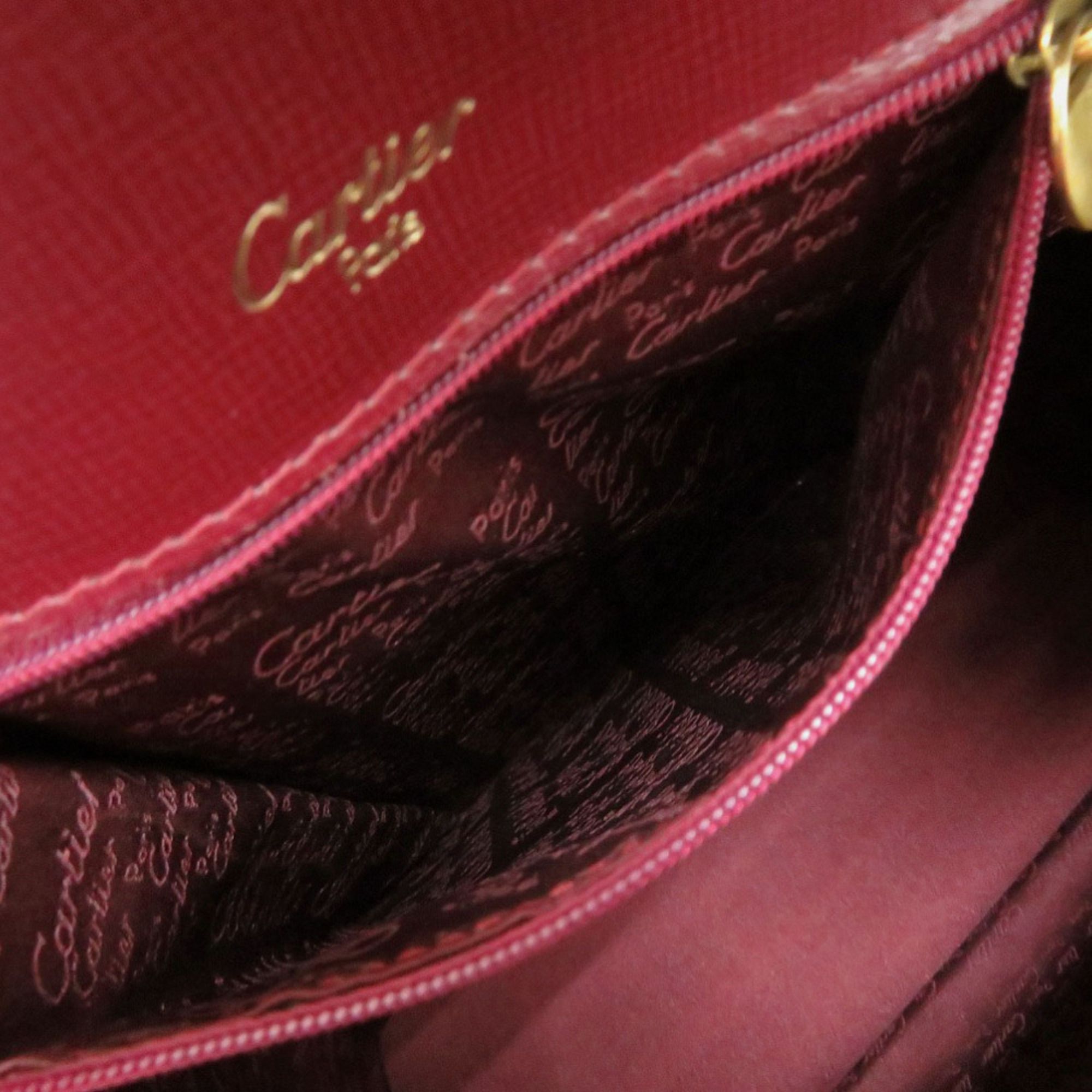 Leather Backpack (Pre-Owned) - Cartier - Modalova