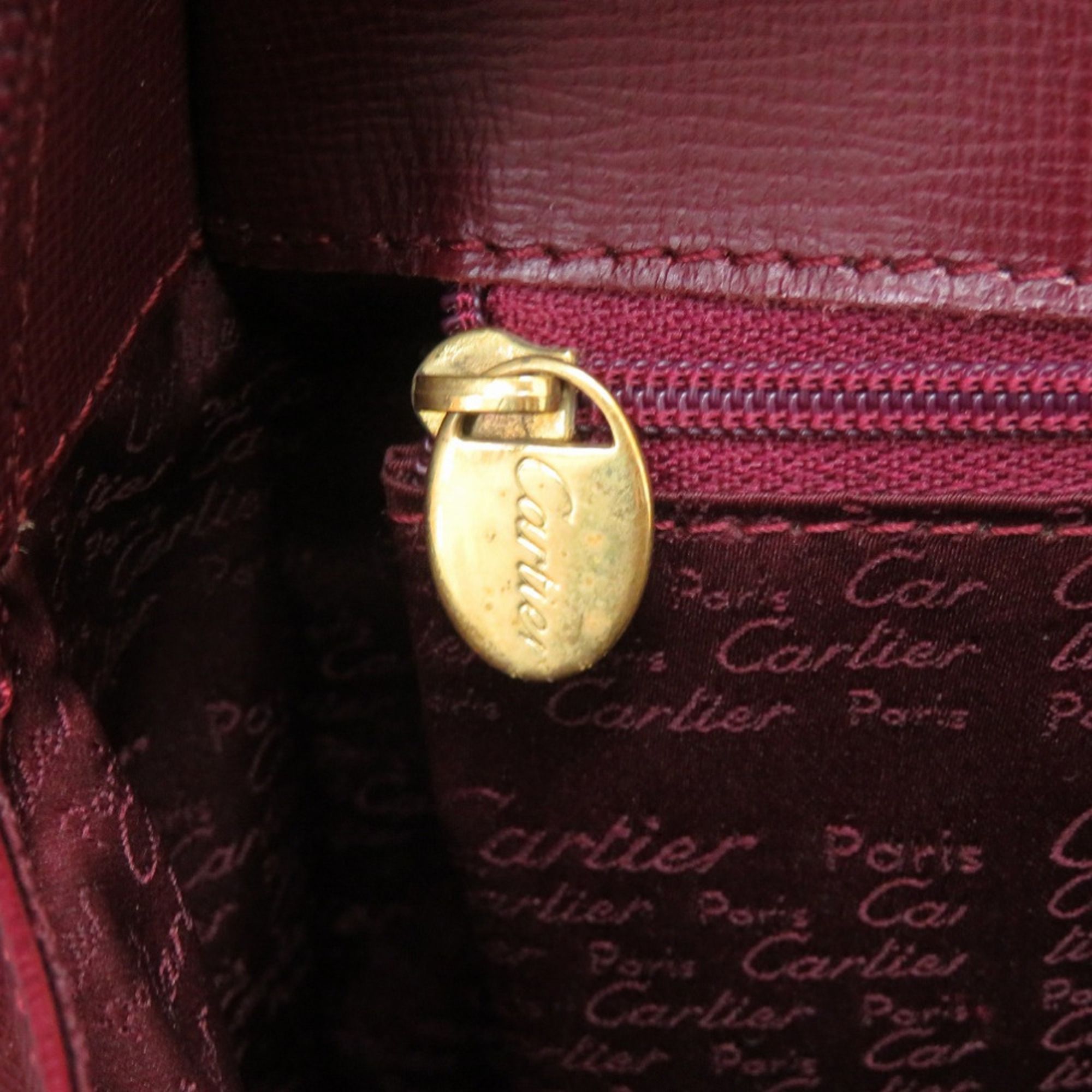Leather Backpack (Pre-Owned) - Cartier - Modalova