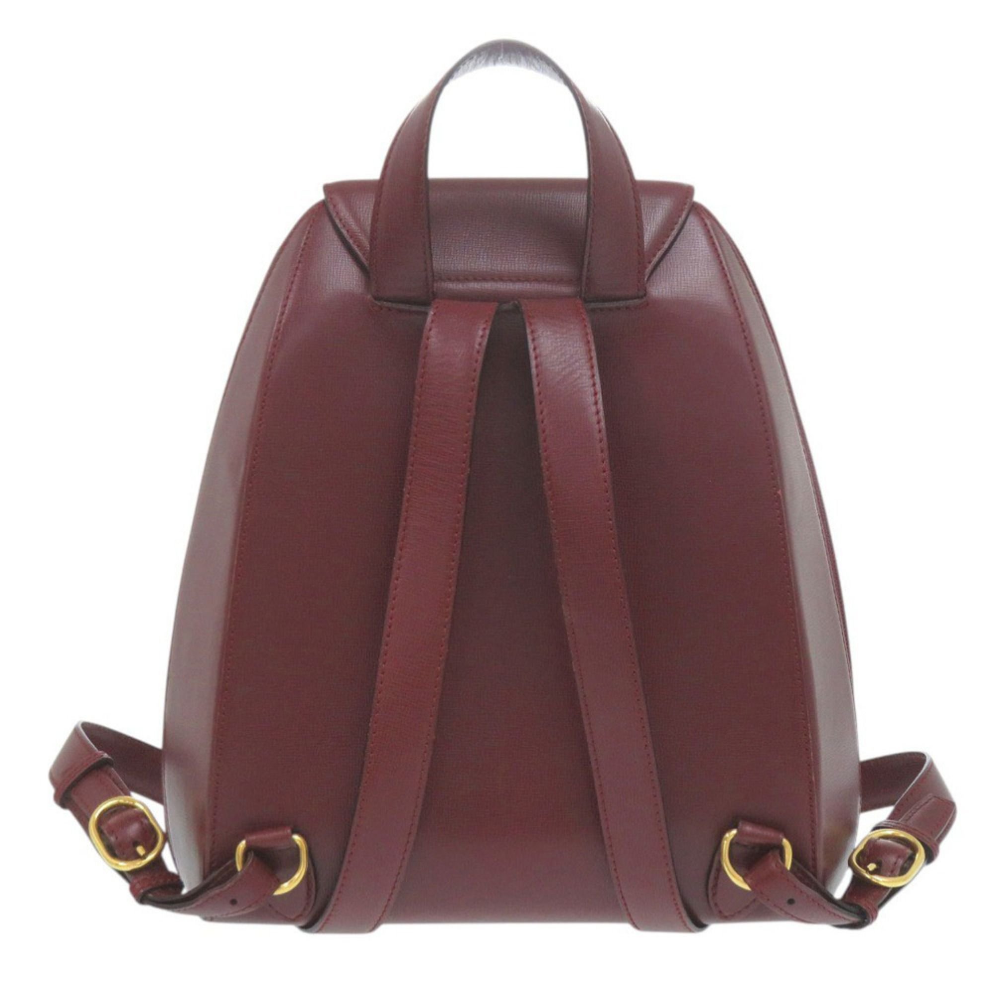 Leather Backpack (Pre-Owned) - Cartier - Modalova