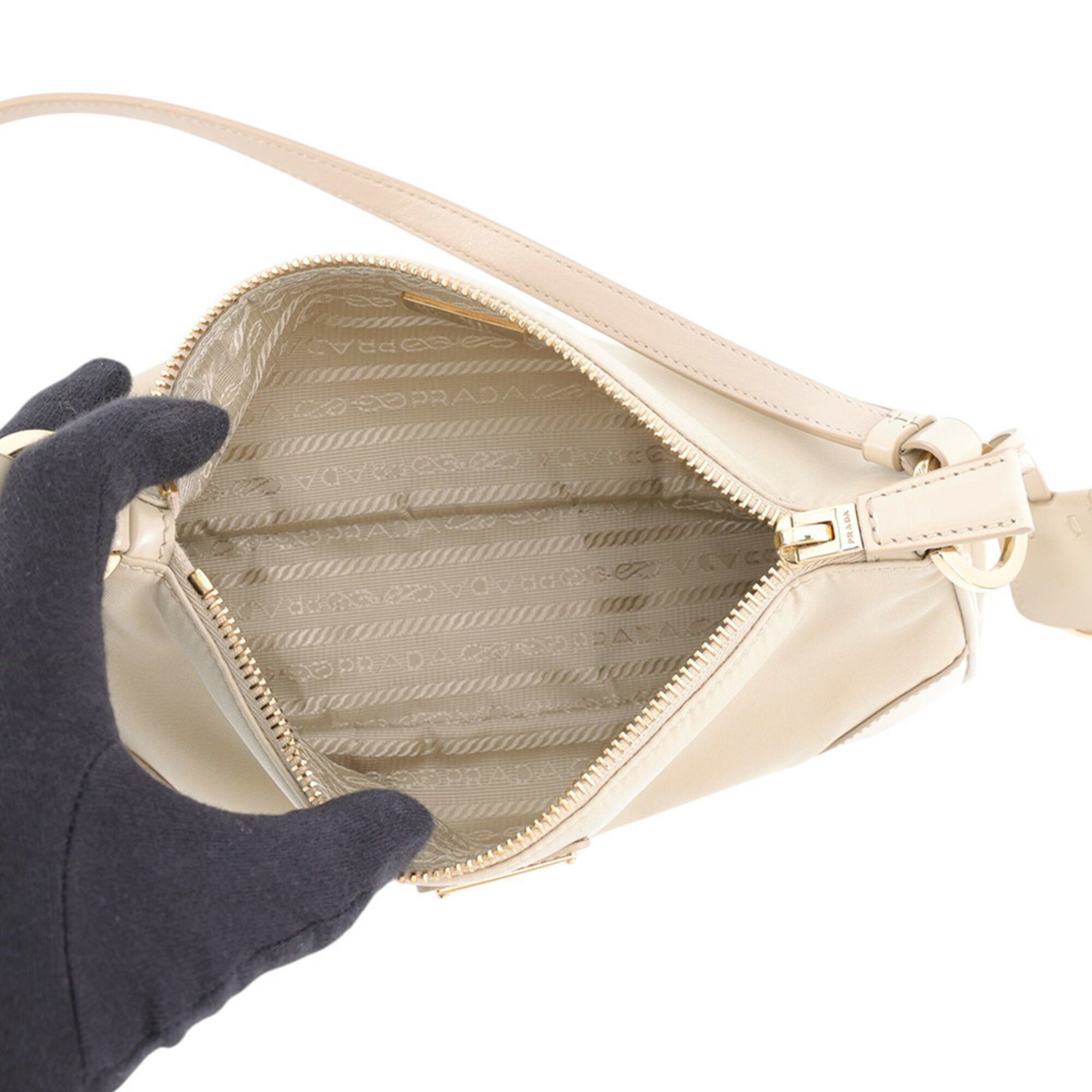 Nylon Leather Handbag Shoulder Bag (Pre-Owned) - Prada - Modalova