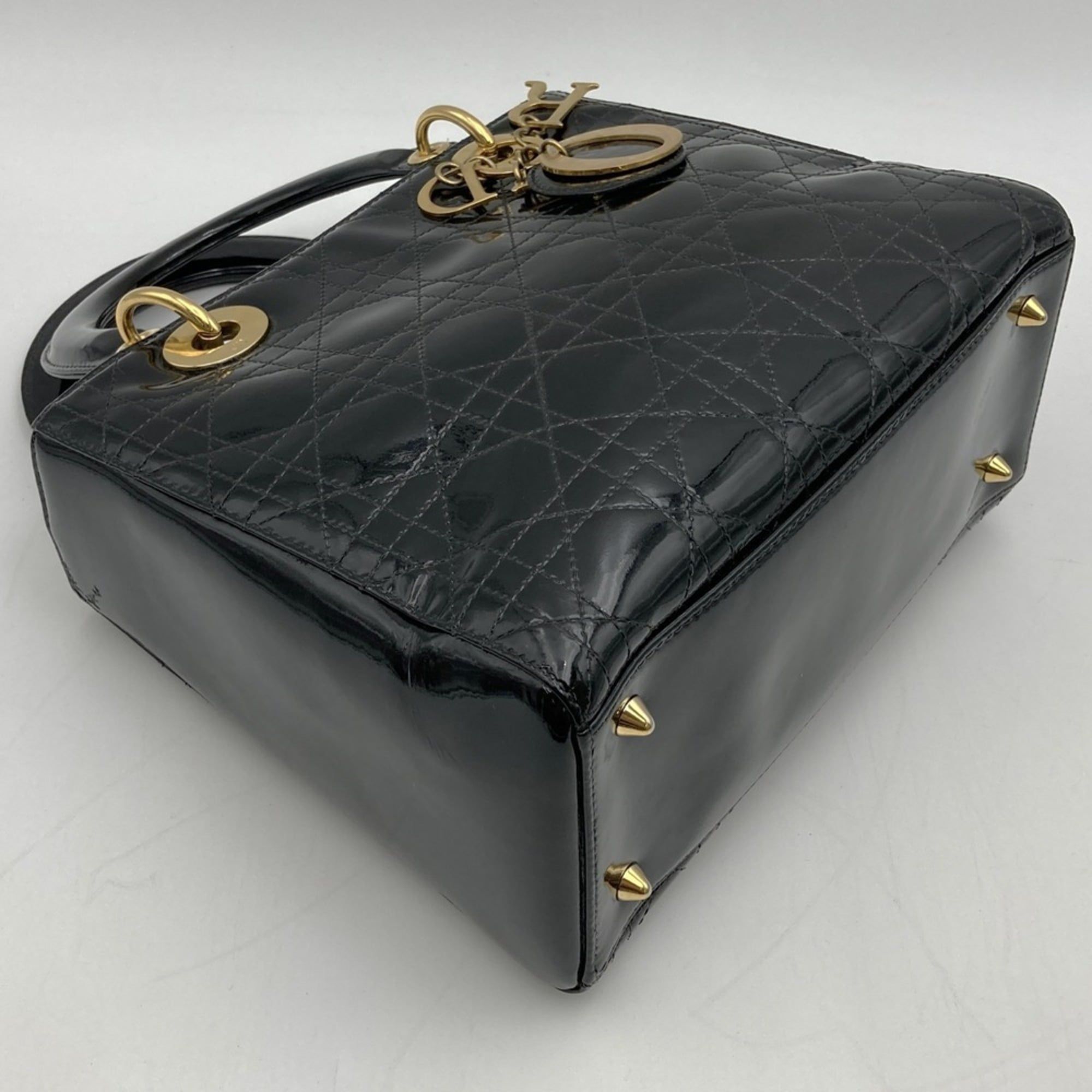 Leather Patent Leather Handbag (Pre-Owned) - Christian Dior - Modalova
