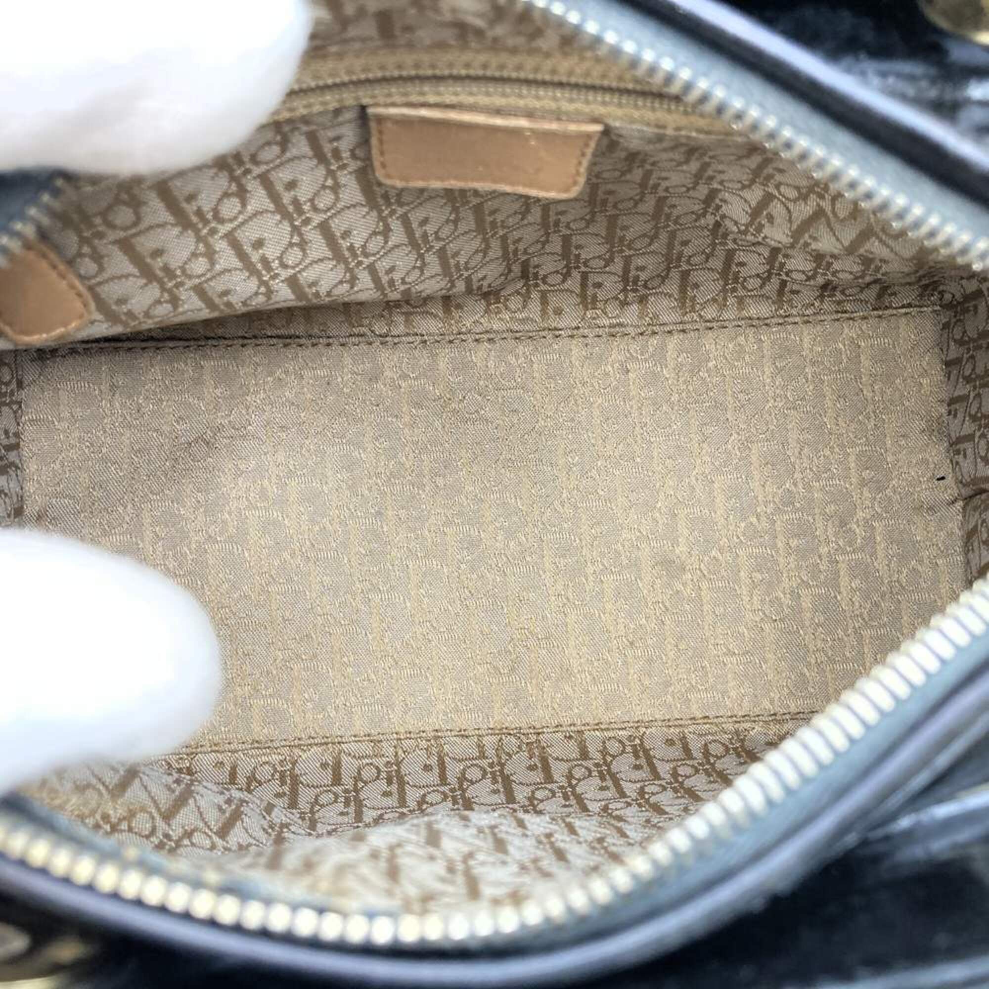 Leather Patent Leather Handbag (Pre-Owned) - Christian Dior - Modalova