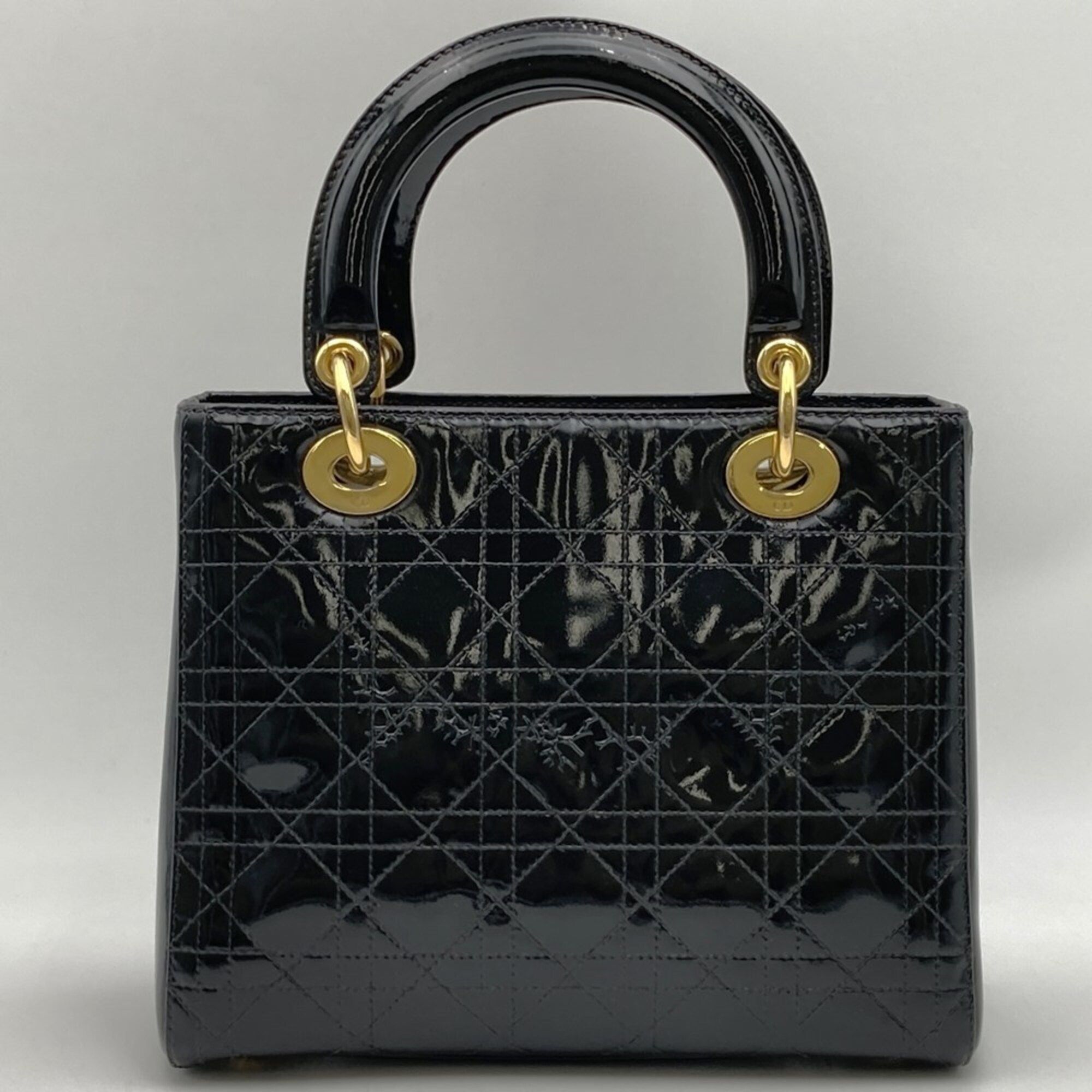 Leather Patent Leather Handbag (Pre-Owned) - Christian Dior - Modalova