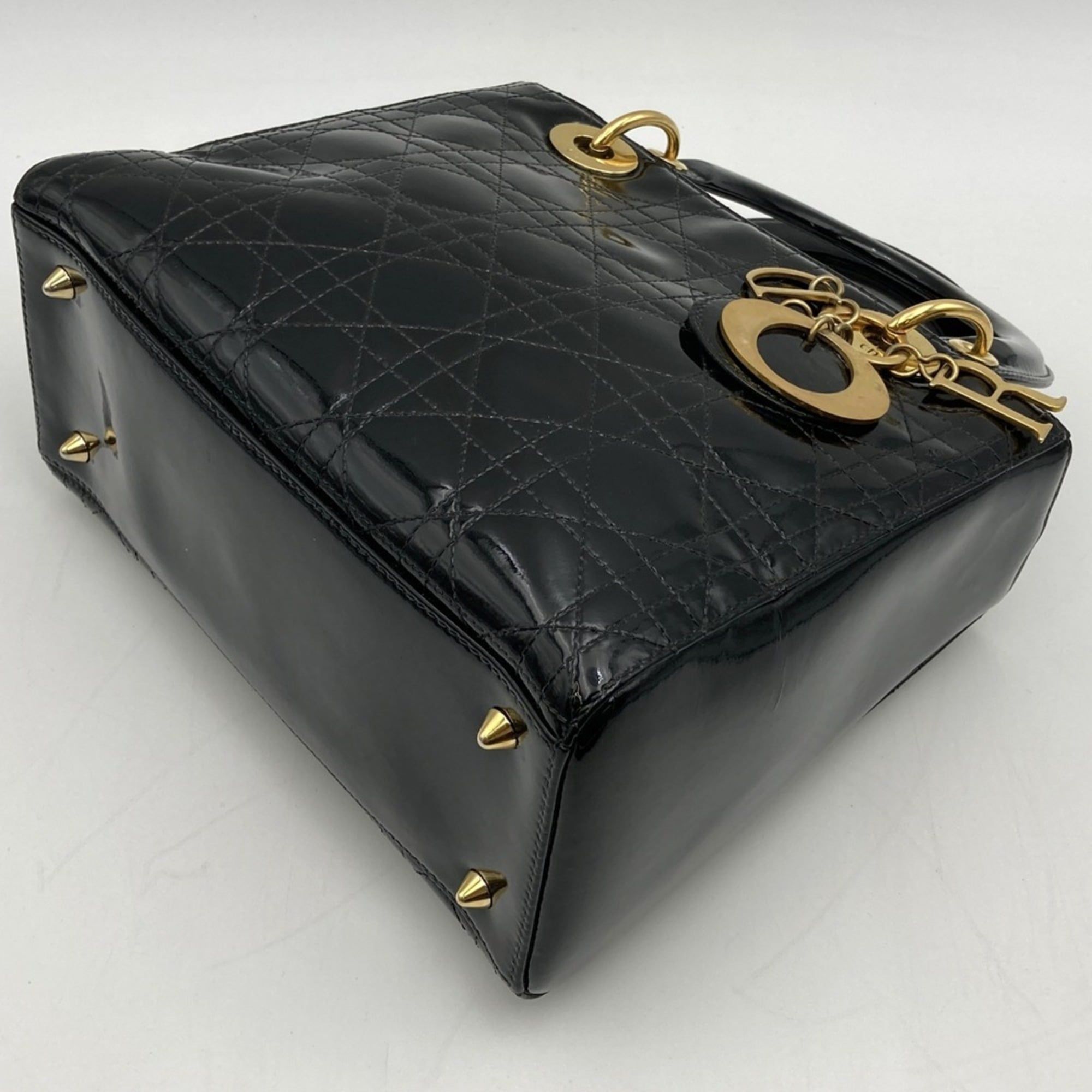 Leather Patent Leather Handbag (Pre-Owned) - Christian Dior - Modalova