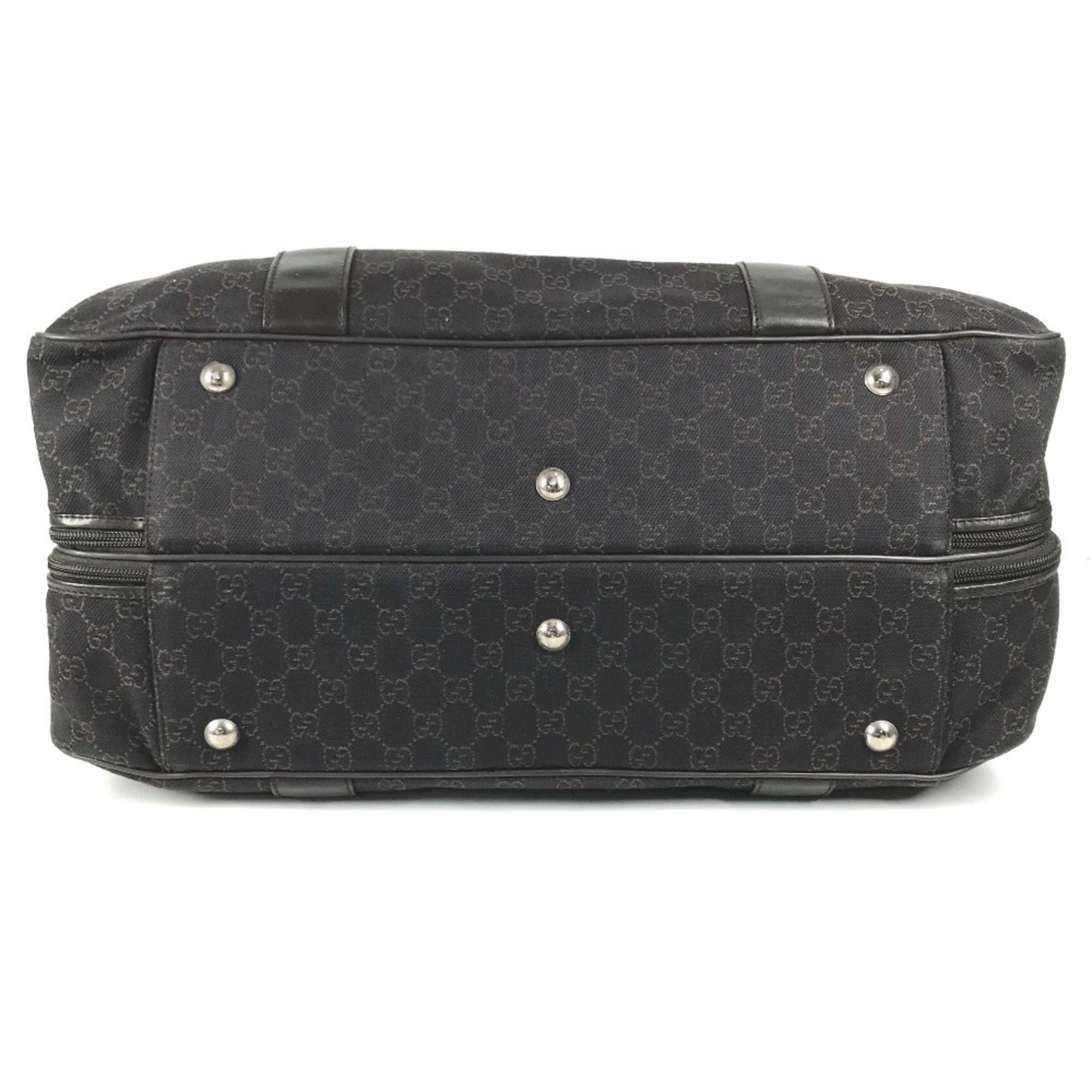 Gg Canvas Leather Boston Bag (Pre-Owned) - Gucci - Modalova
