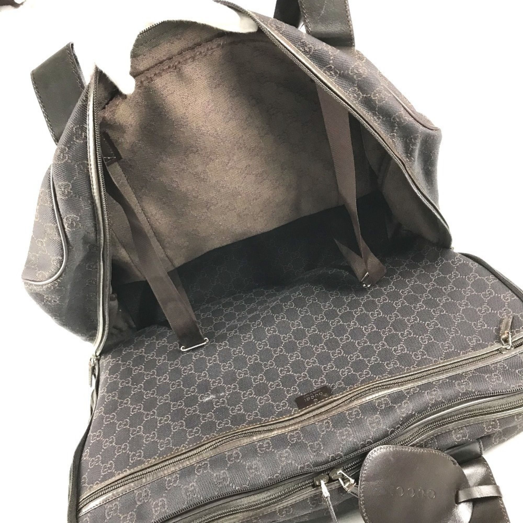 Gg Canvas Leather Boston Bag (Pre-Owned) - Gucci - Modalova