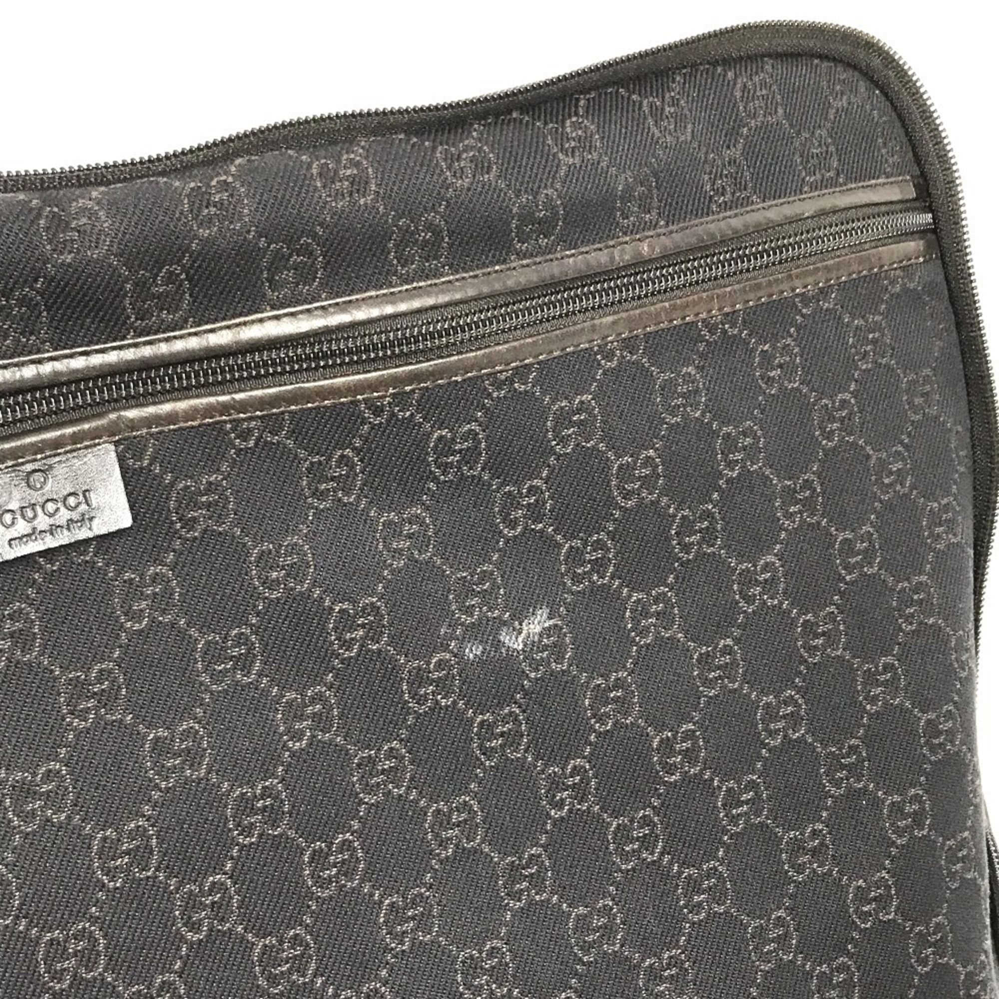 Gg Canvas Leather Boston Bag (Pre-Owned) - Gucci - Modalova
