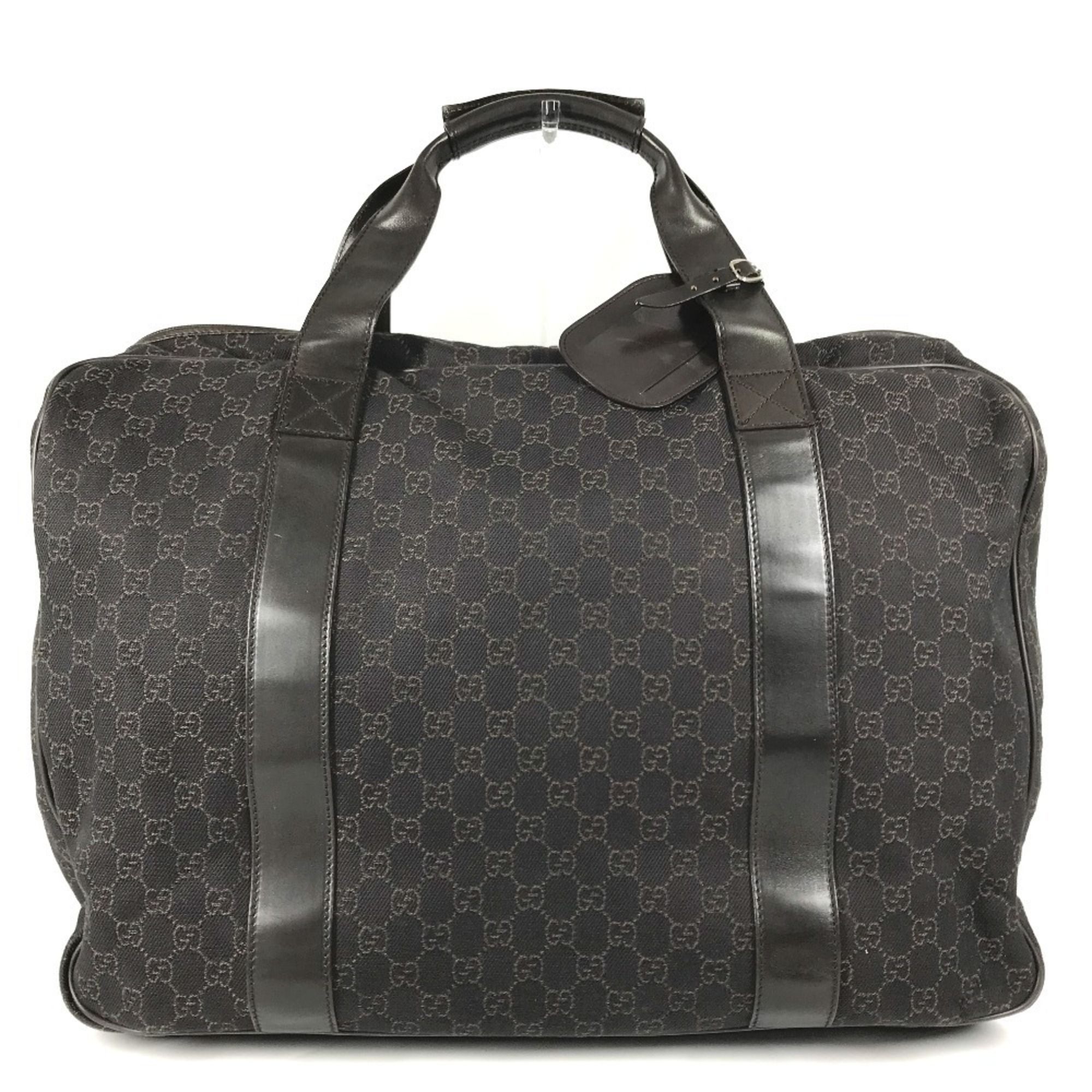 Gg Canvas Leather Boston Bag (Pre-Owned) - Gucci - Modalova