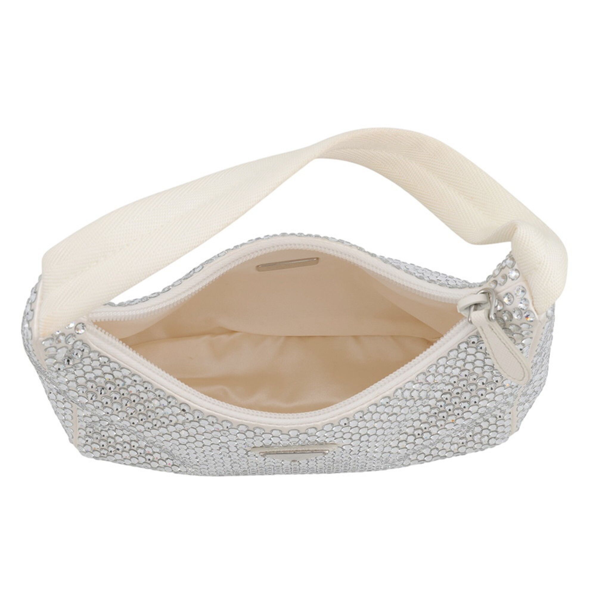 Rhinestone Saffiano Triangle Handbag (Pre-Owned) - Prada - Modalova
