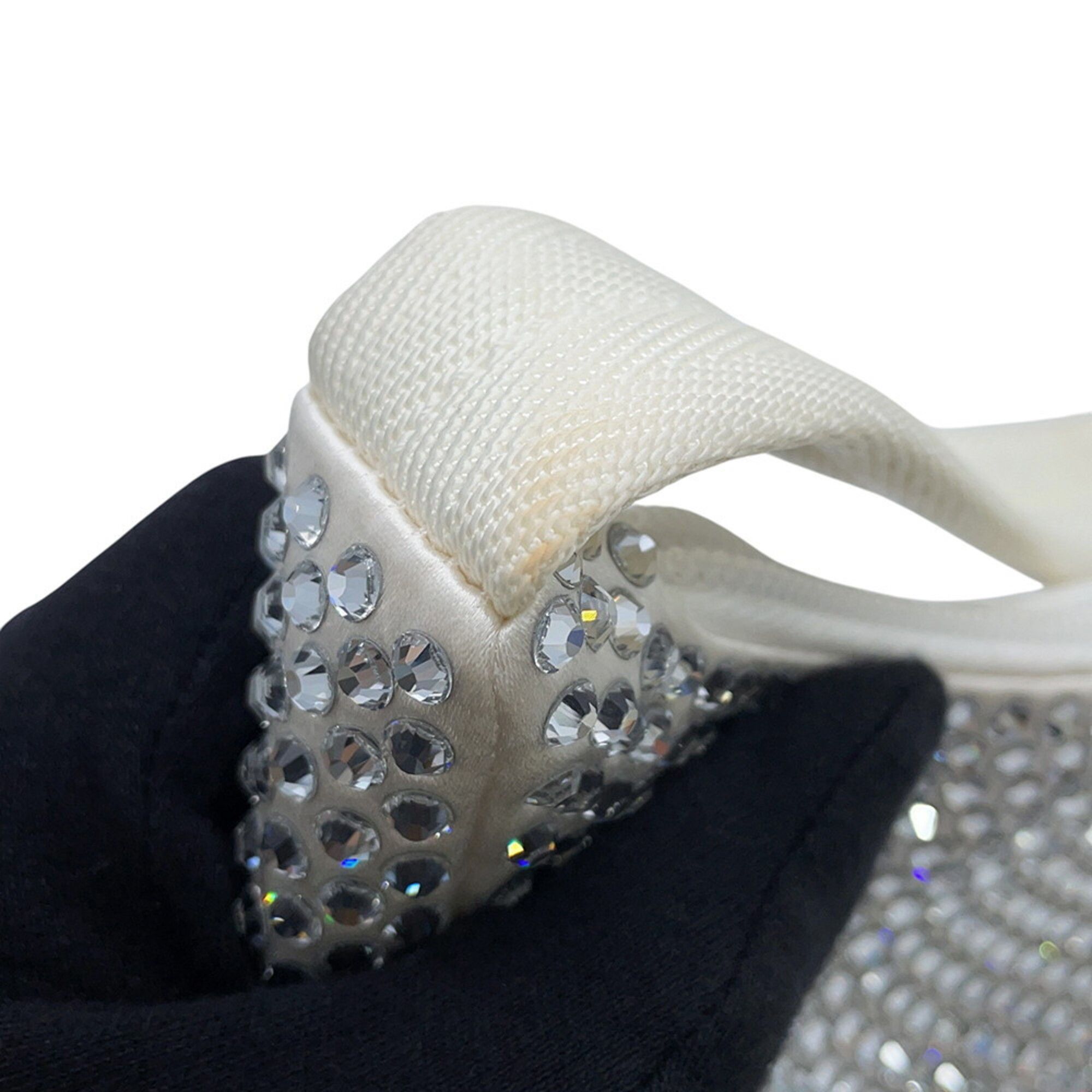 Rhinestone Saffiano Triangle Handbag (Pre-Owned) - Prada - Modalova