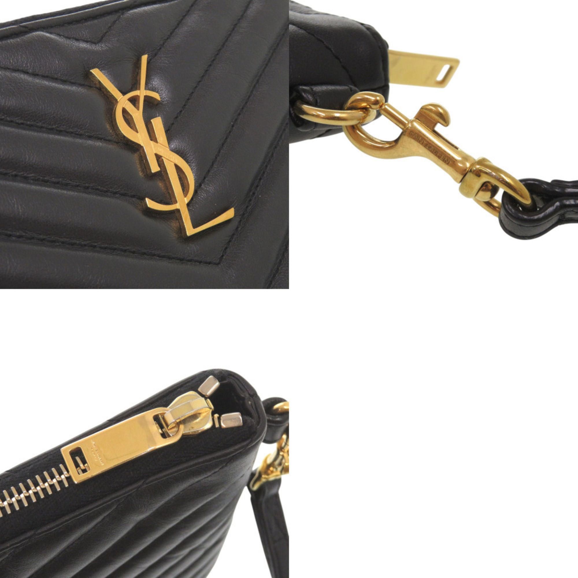 Leather Clutch Bag (Pre-Owned) - Yves Saint Laurent - Modalova
