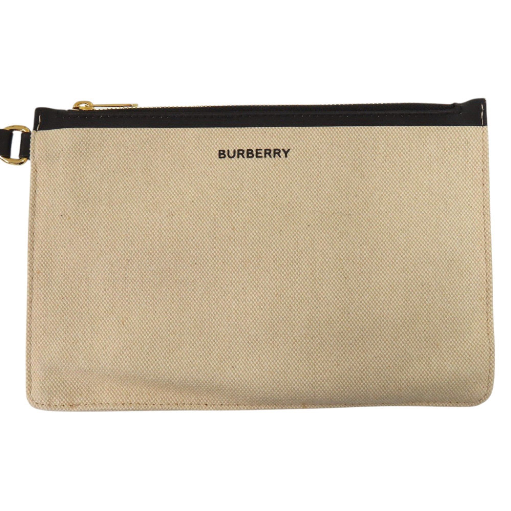 Cotton Canvas Leather Tote Bag (Pre-Owned) - Burberry - Modalova