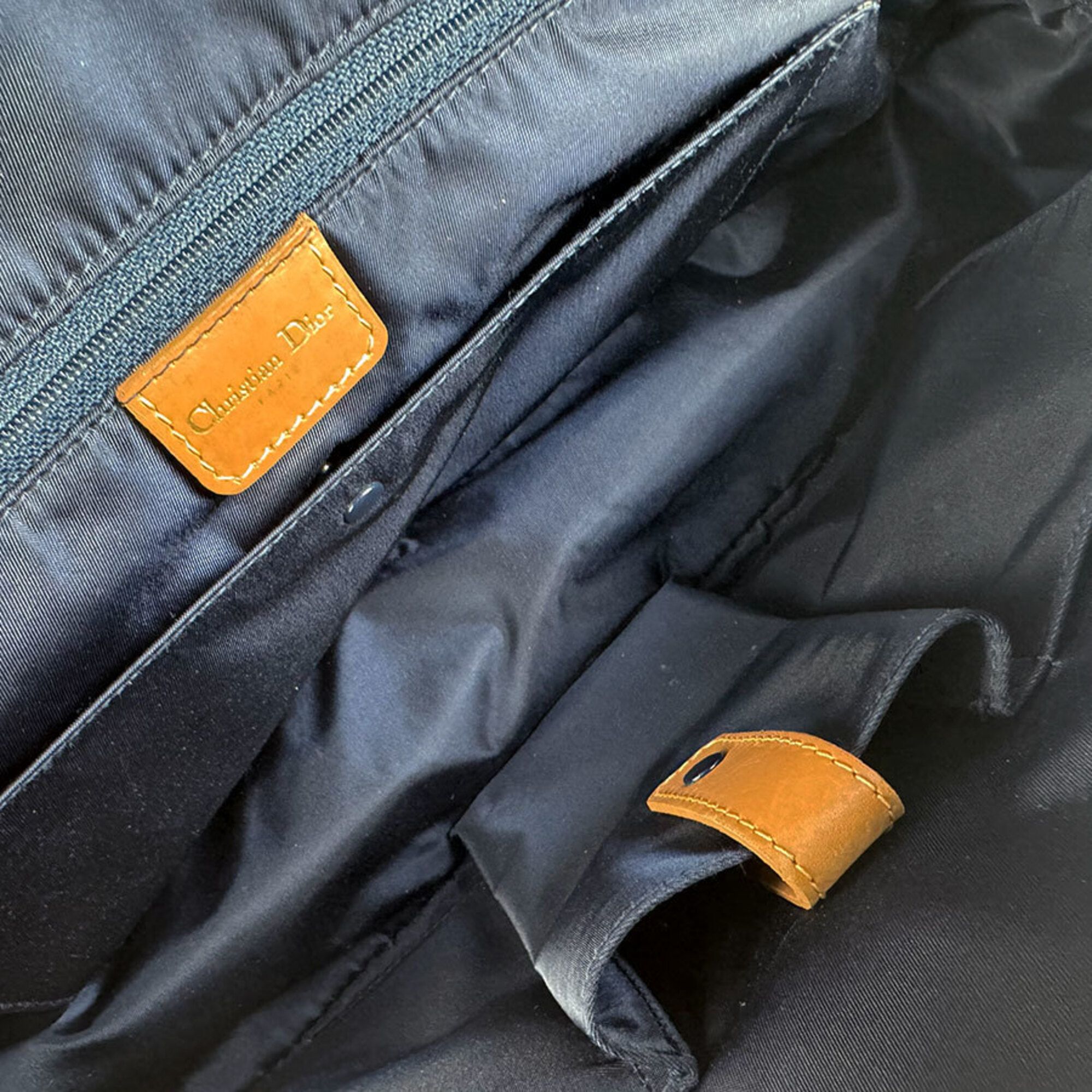 Denim Leather Handbag (Pre-Owned) - Christian Dior - Modalova