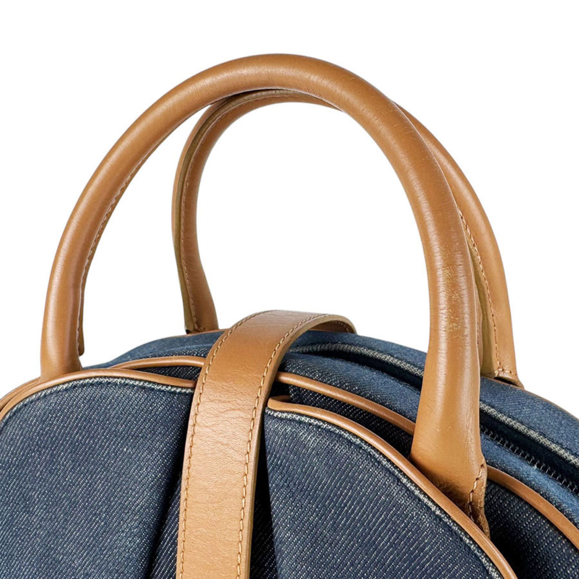 Denim Leather Handbag (Pre-Owned) - Christian Dior - Modalova