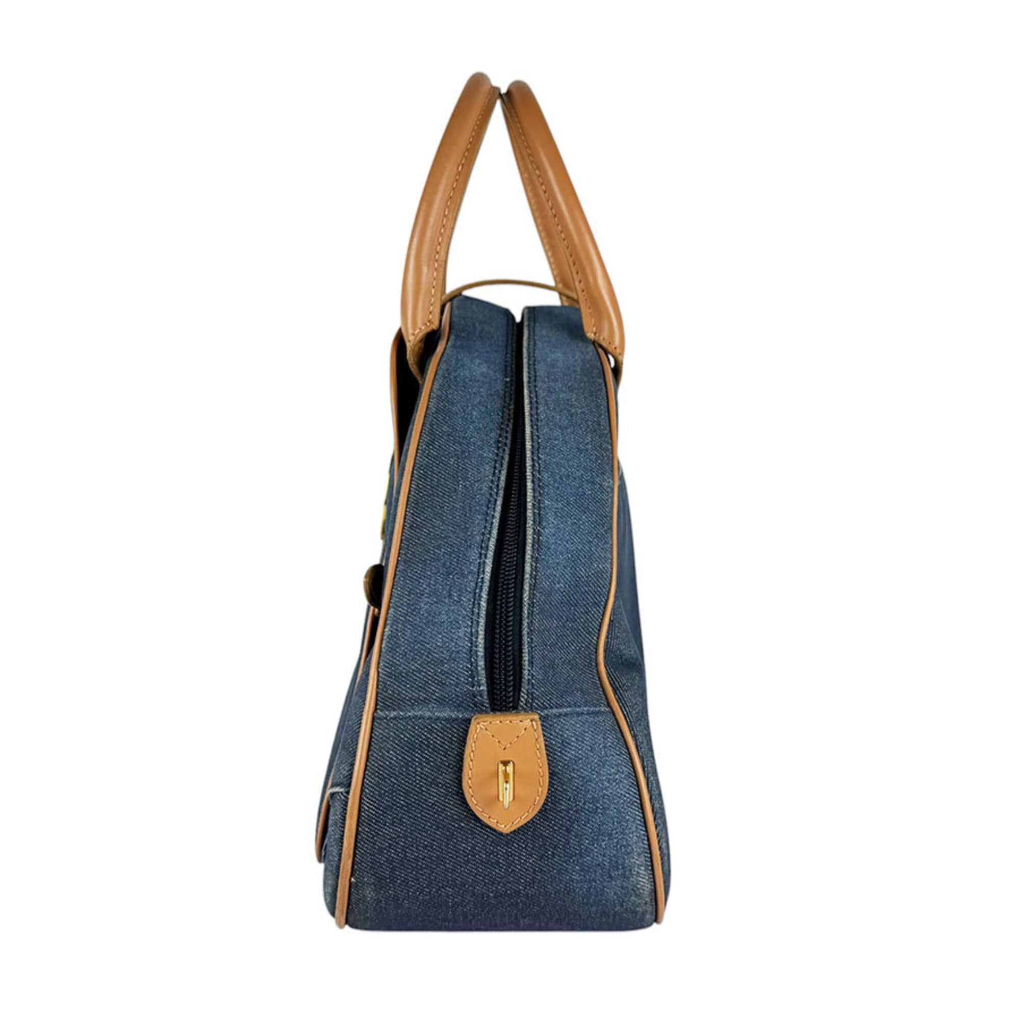 Denim Leather Handbag (Pre-Owned) - Christian Dior - Modalova